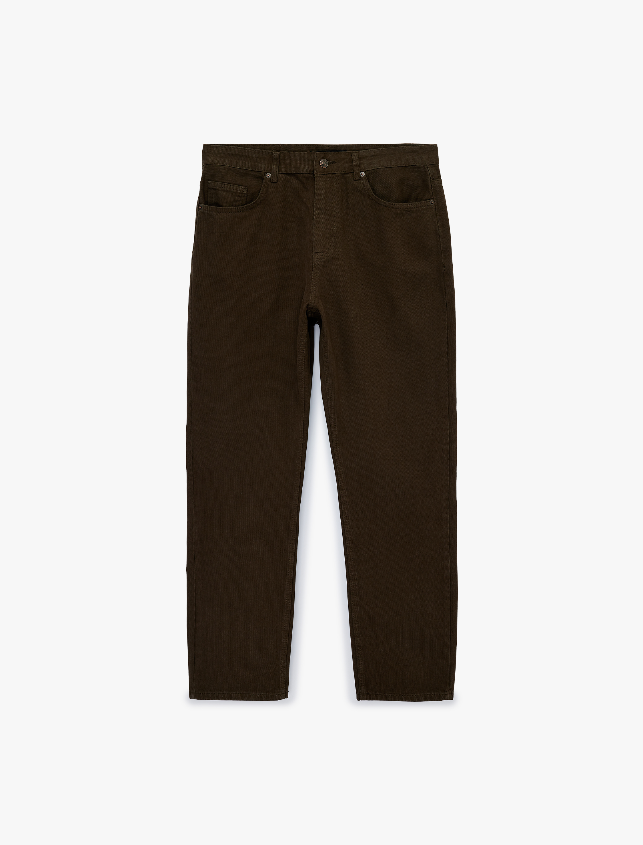   Pamuklu Normal Bel Cepli Vintage Straight Fit Jean Pantolon