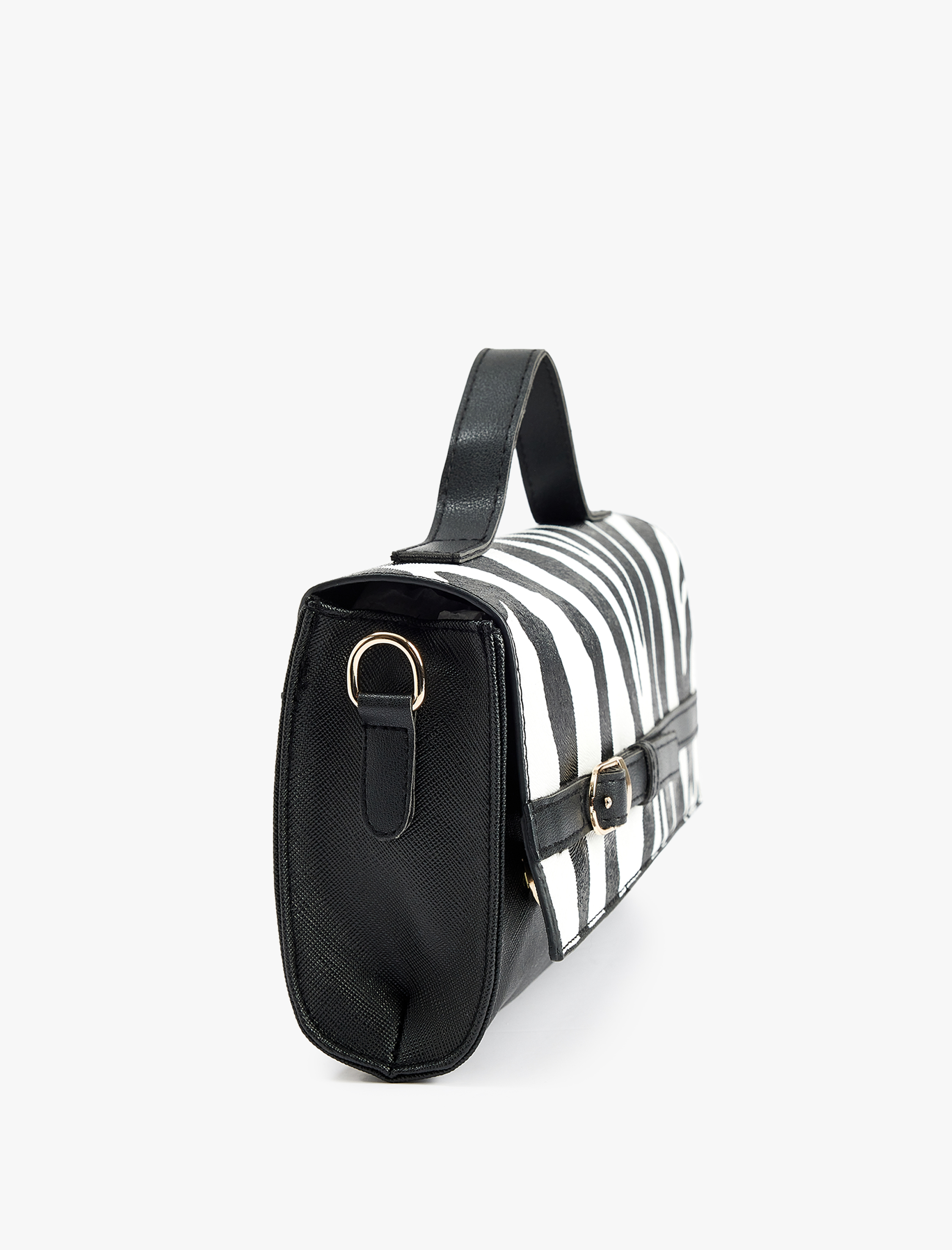  Kadın Zebra Desenli Suni Deri Çok El Çantası