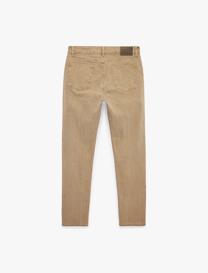  Normal Bel Cepli Pamuklu Slim Fit Jean Pantolon - Brad Jean