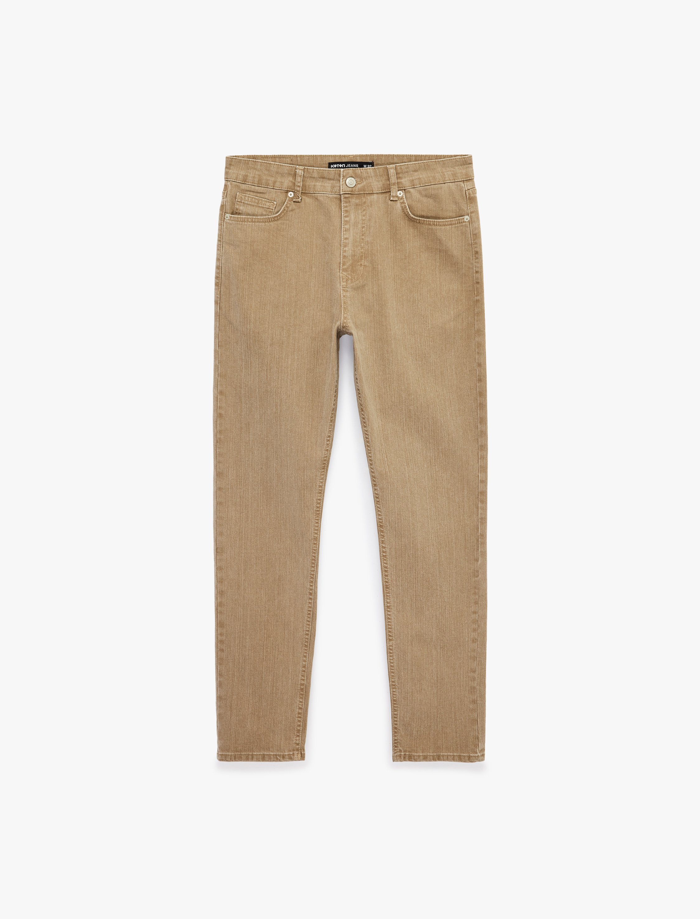   Normal Bel Cepli Pamuklu Slim Fit Jean Pantolon - Brad Jean