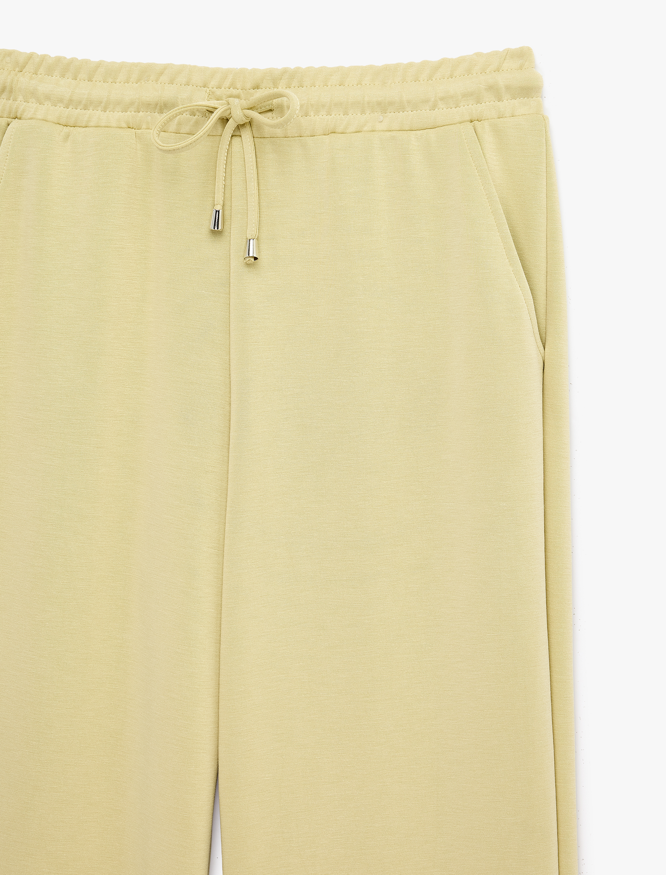   Beli Bağcıklı Lastikli Geniş Paça Eşofman Pantolon