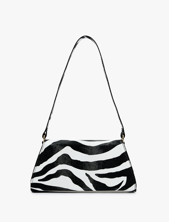 Kadın Zebra Desenli Omuz Çantası