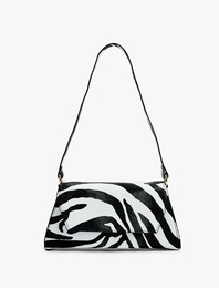 Zebra Desenli Omuz Çantası