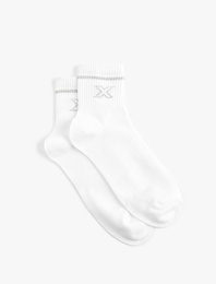 Baskılı 2'li Patik Tenis Çorabı Seti