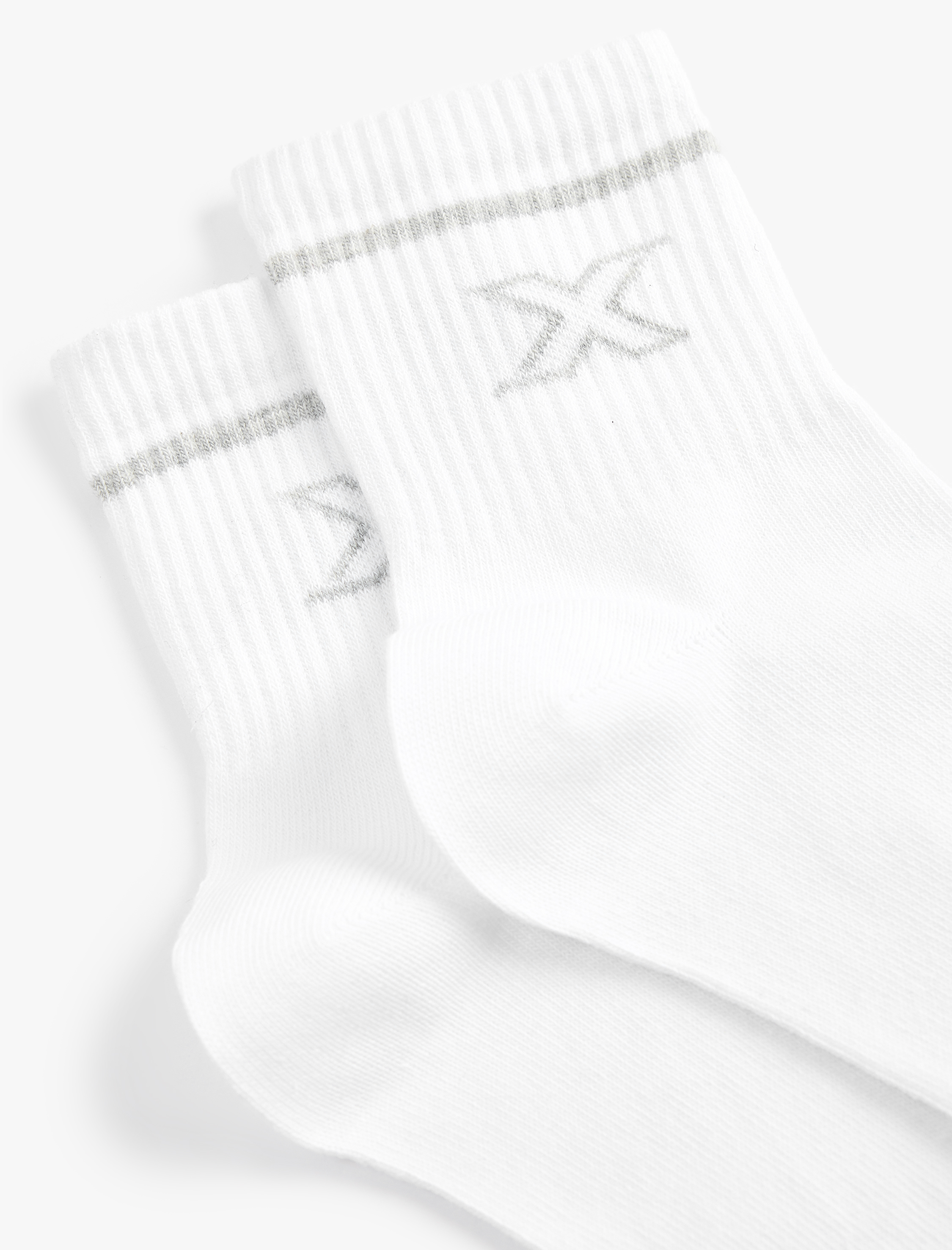  Erkek Baskılı 2'li Patik Tenis Çorabı Seti