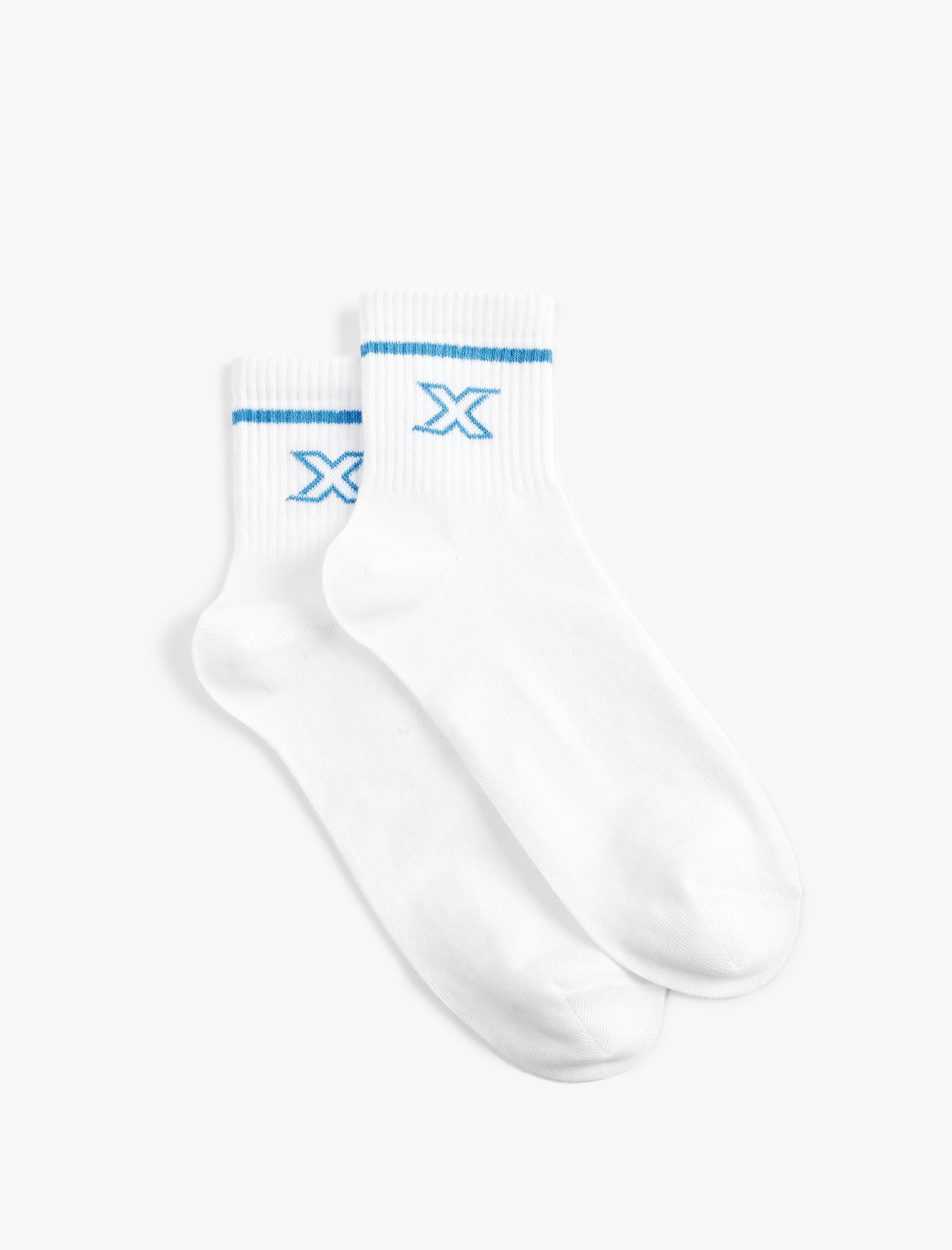  Erkek Baskılı 2'li Patik Tenis Çorabı Seti