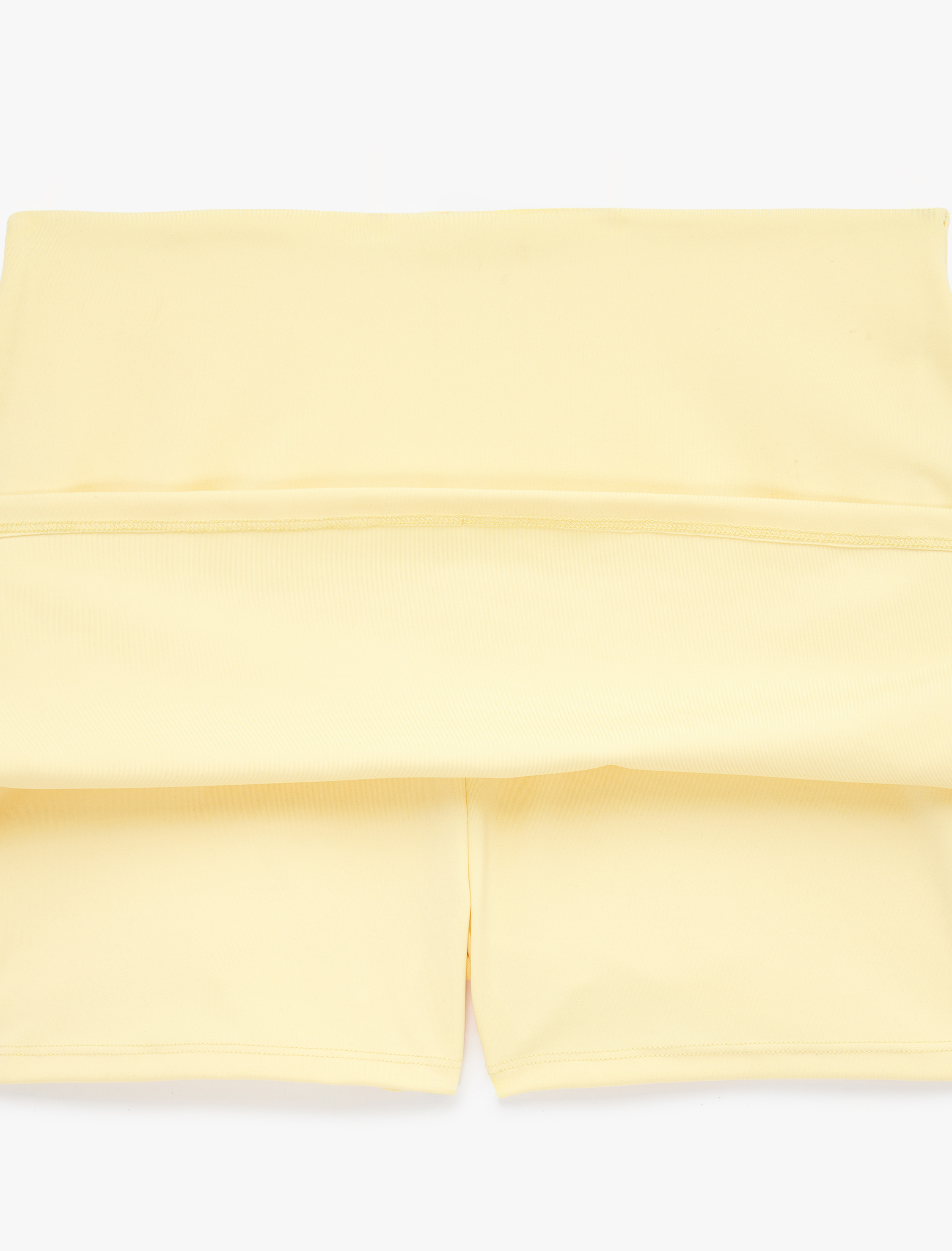   Yüksek Bel Slim Fit İnterlok Spor Mini Şort Etek