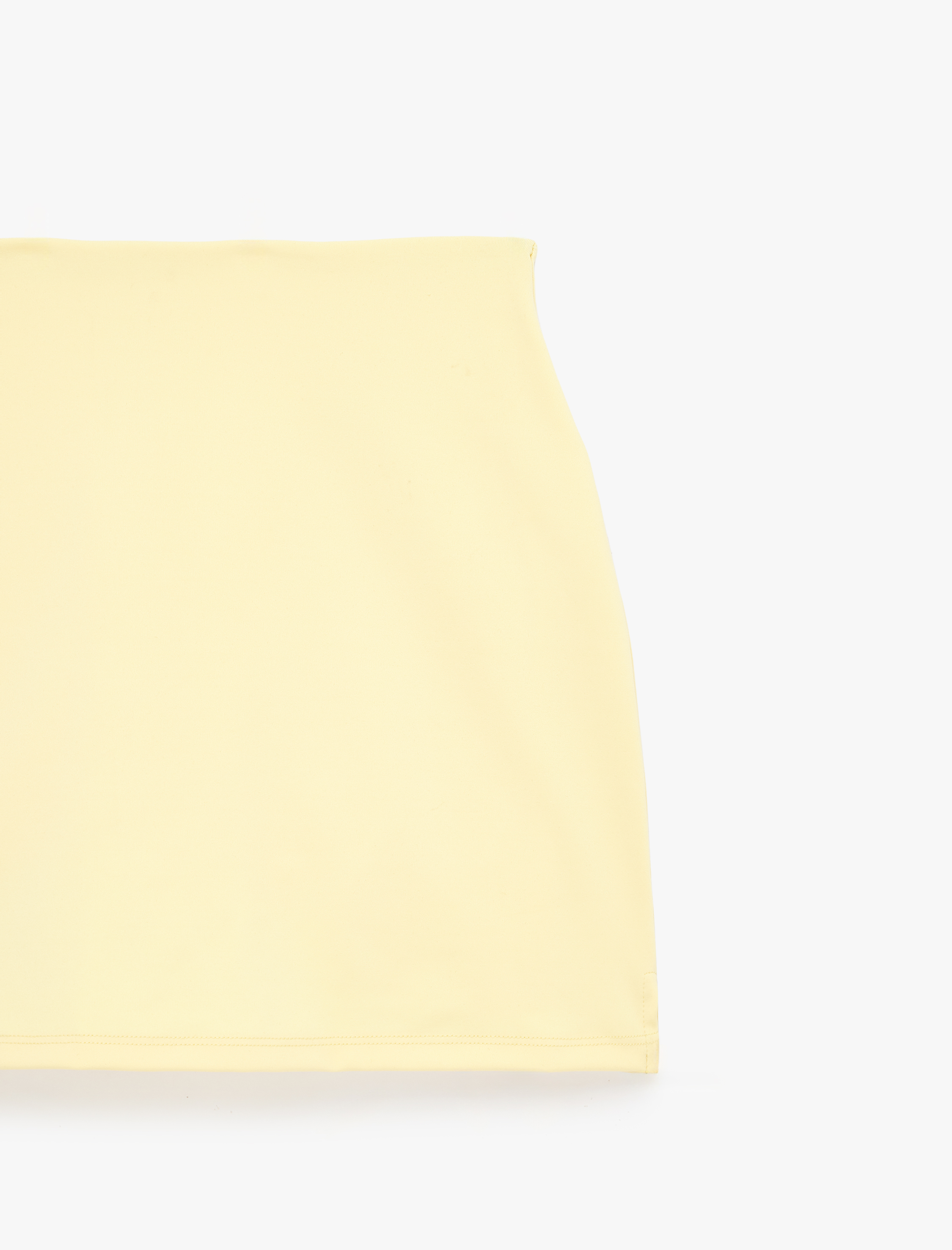   Yüksek Bel Slim Fit İnterlok Spor Mini Şort Etek