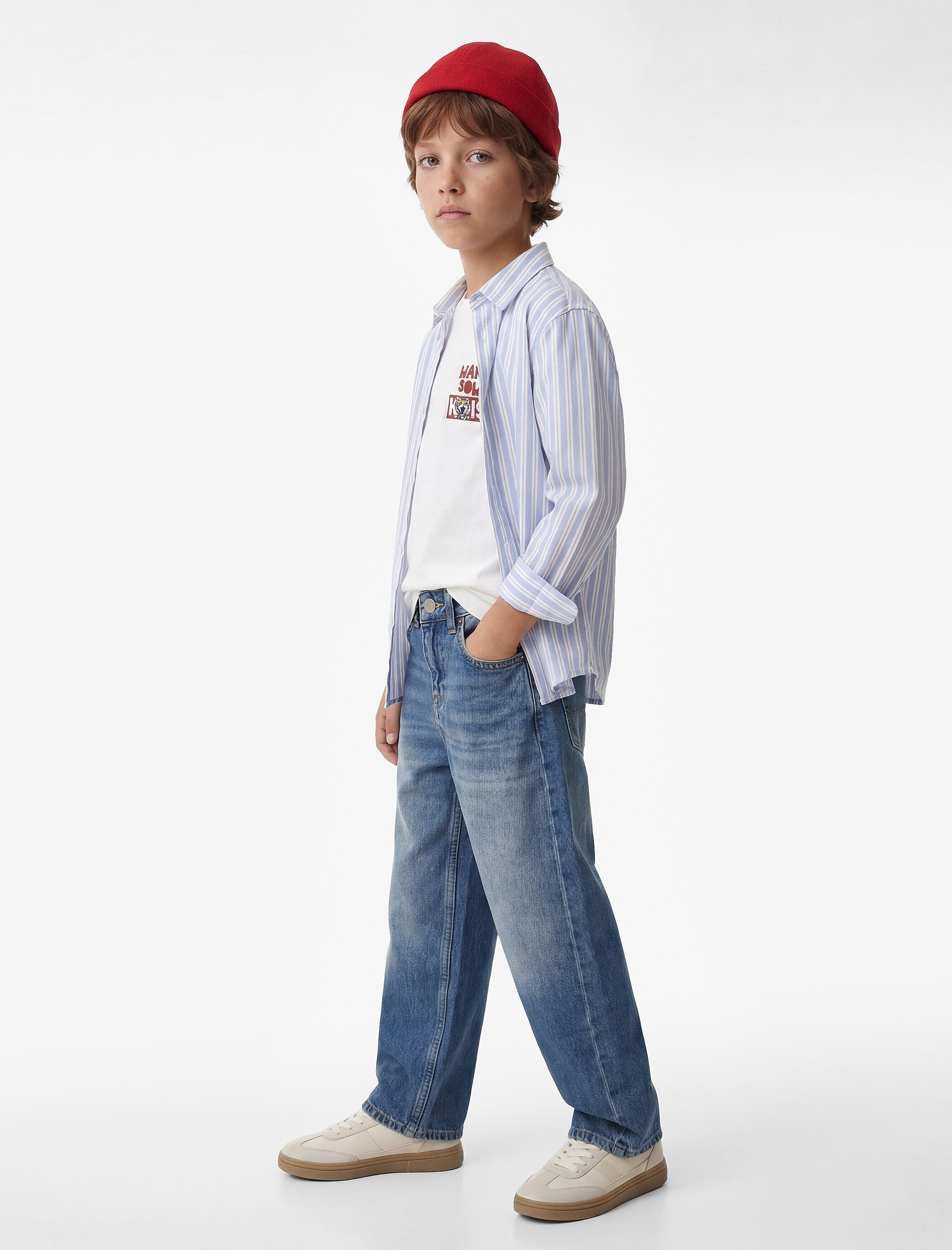 Pamuklu Cepli Rahat Kesim Denim Pantolon - Görsel 2