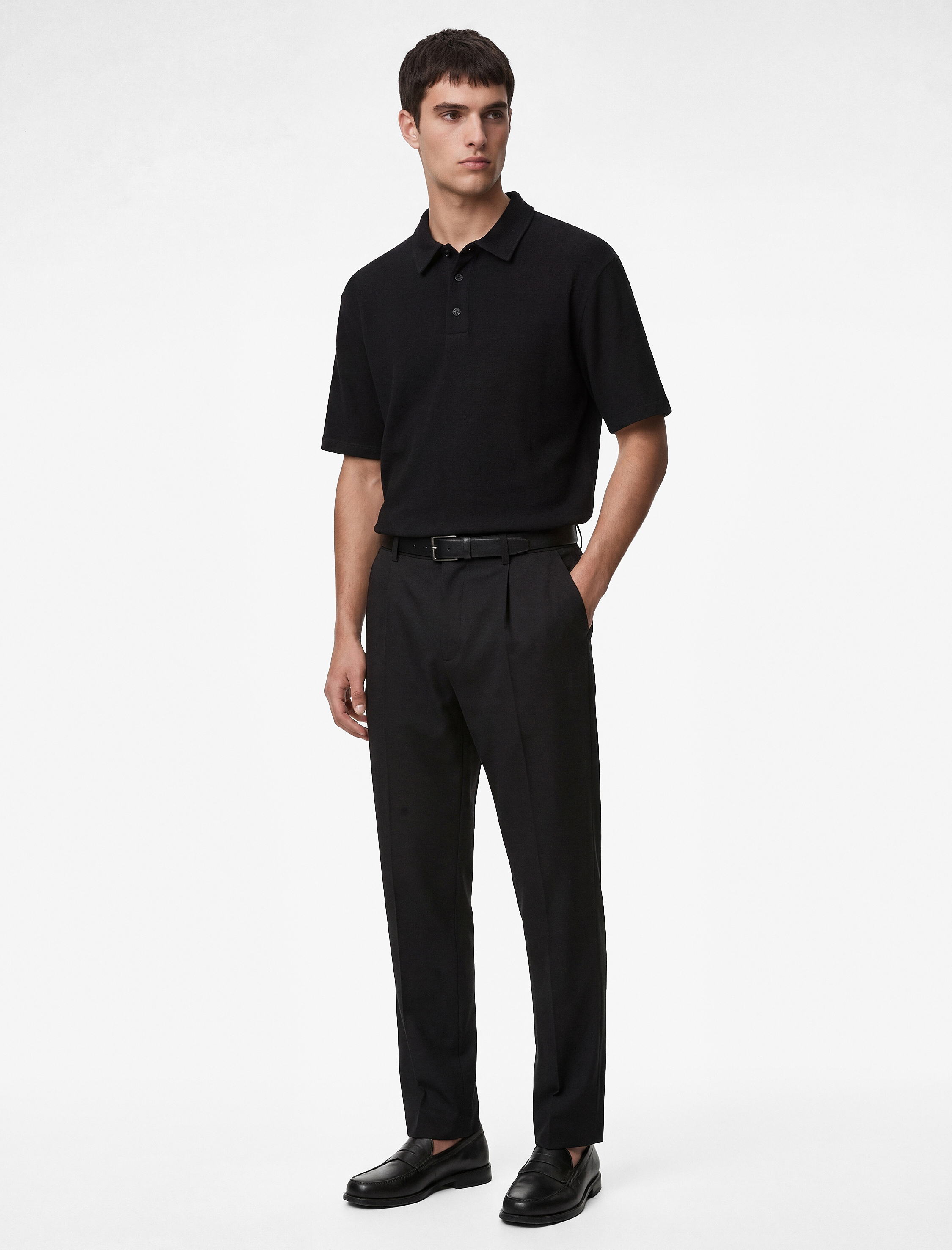   Regular Fit Kısa Kollu Düğmeli Polo Yaka Tişört