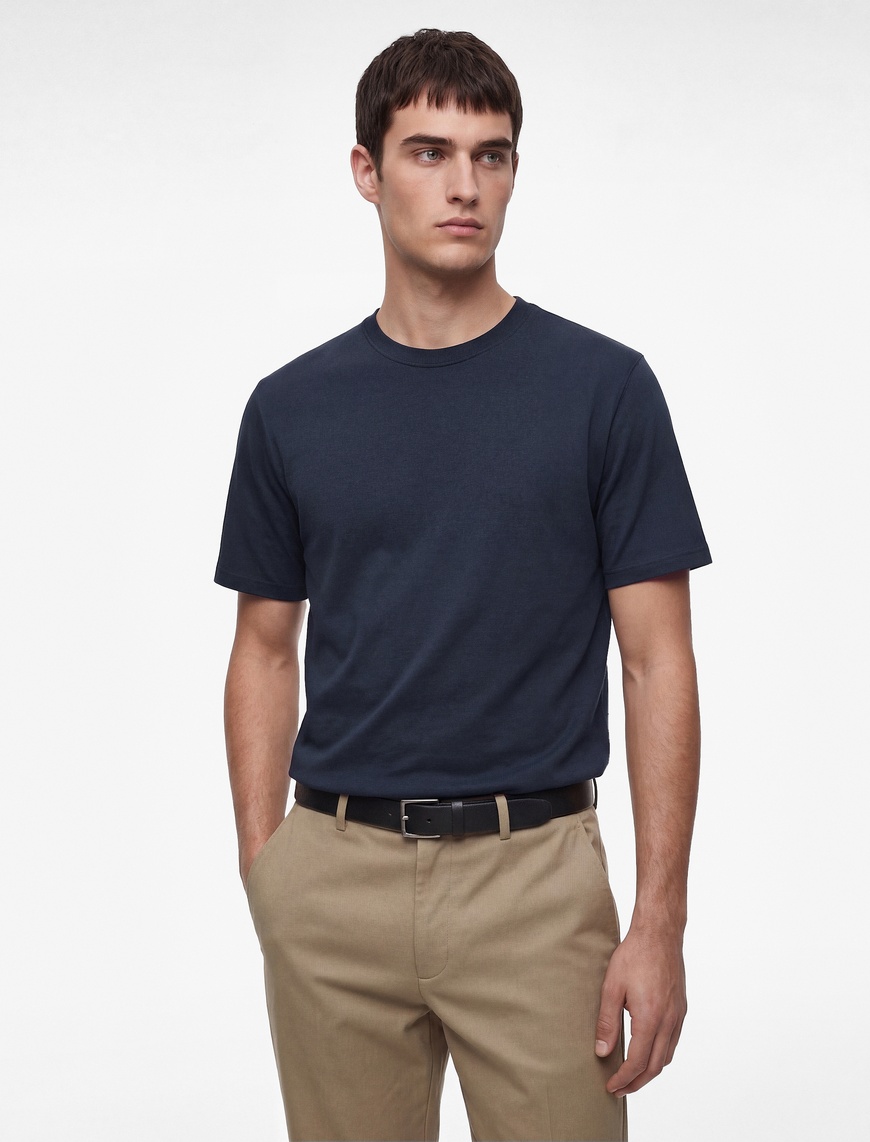 Koton Erkek Regular Fit Kısa Kollu Bisiklet Yaka Basic Pamuklu T-Shirt