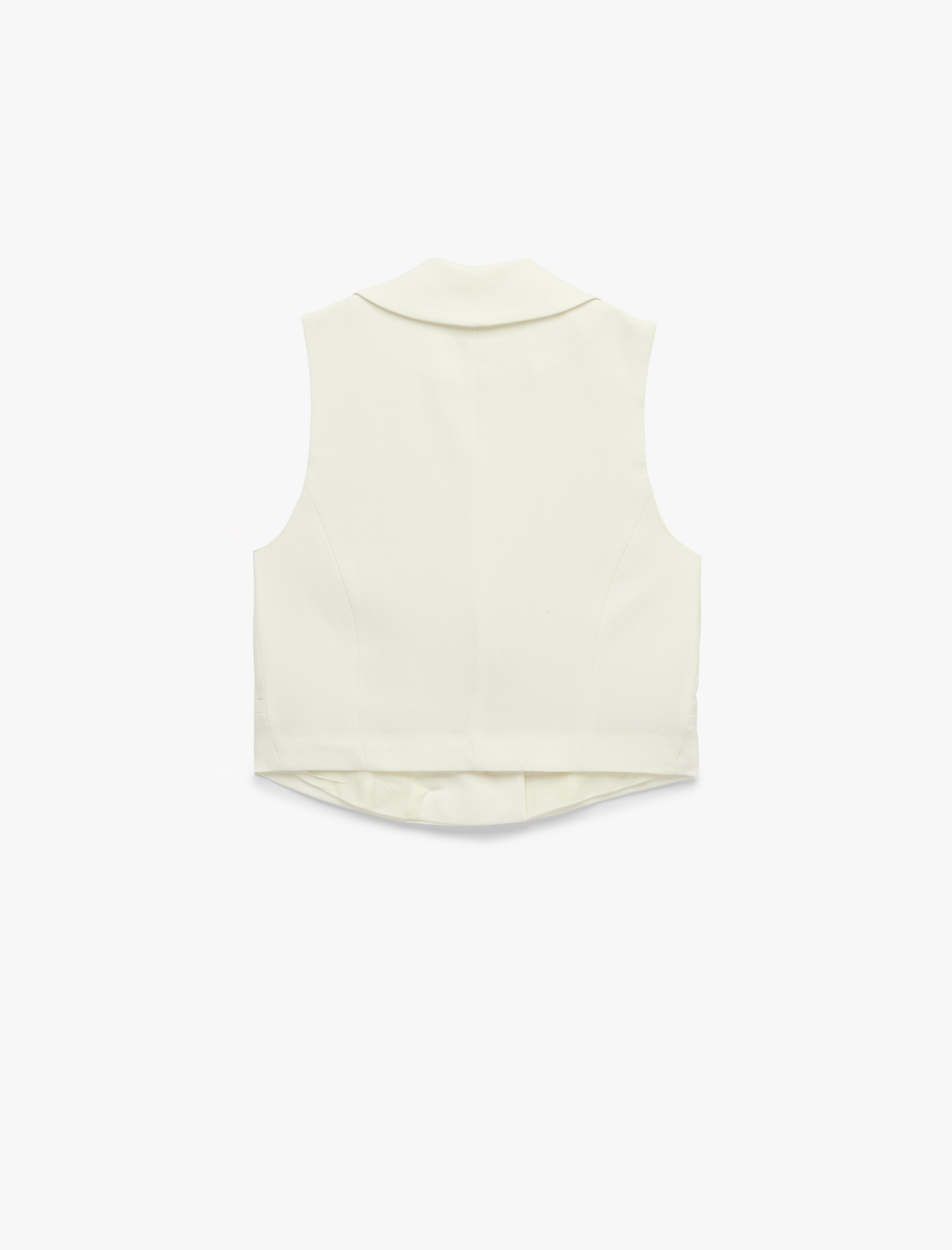   Cepli Düğmeli Kruvaze Blazer Yelek