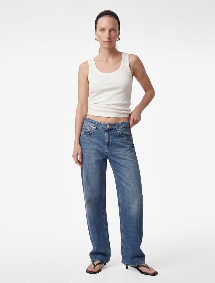  Pamuklu U Yaka Slim Fit Atlet