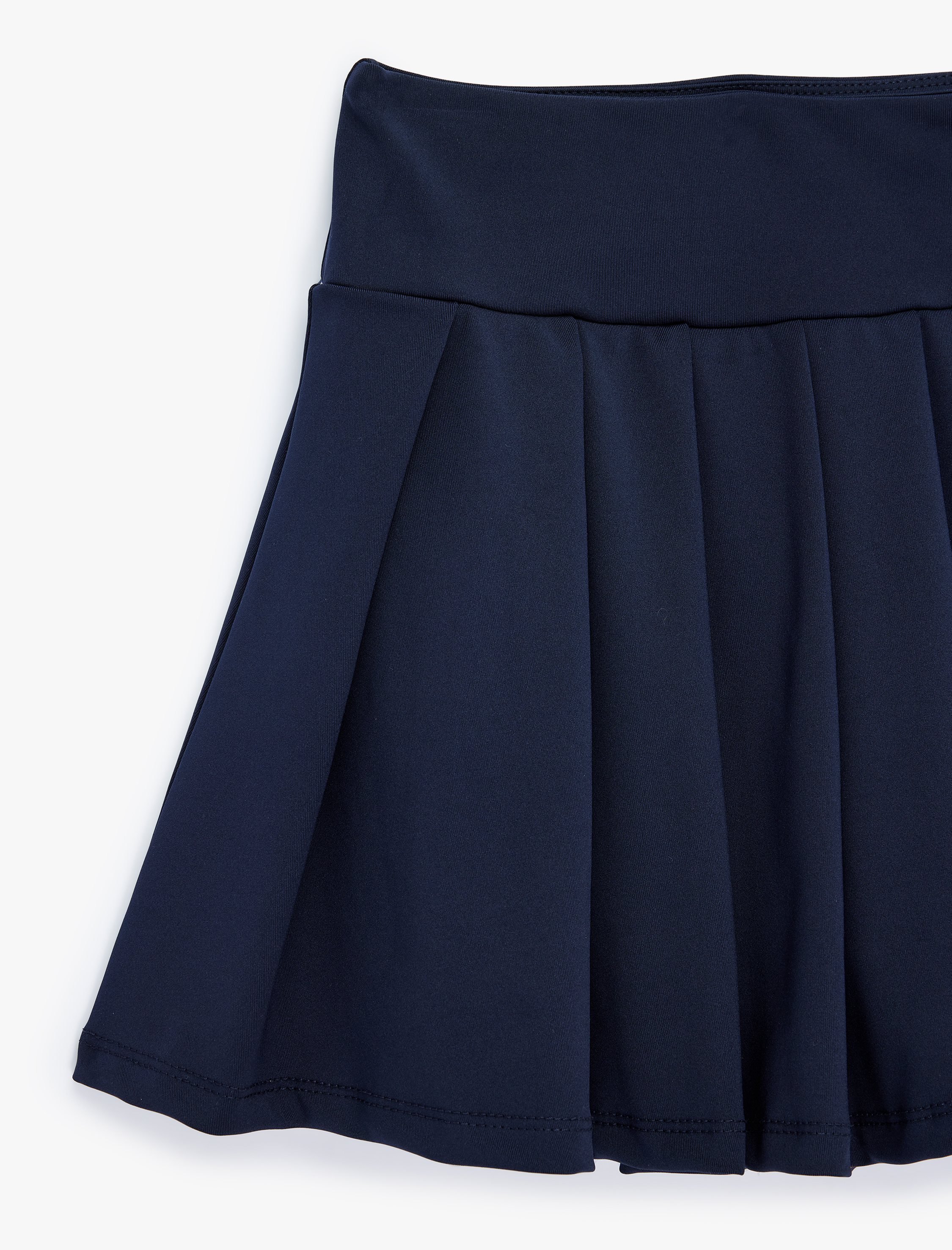   Yüksek Bel Rahat Kalıp Pileli Mini Spor Şort Etek