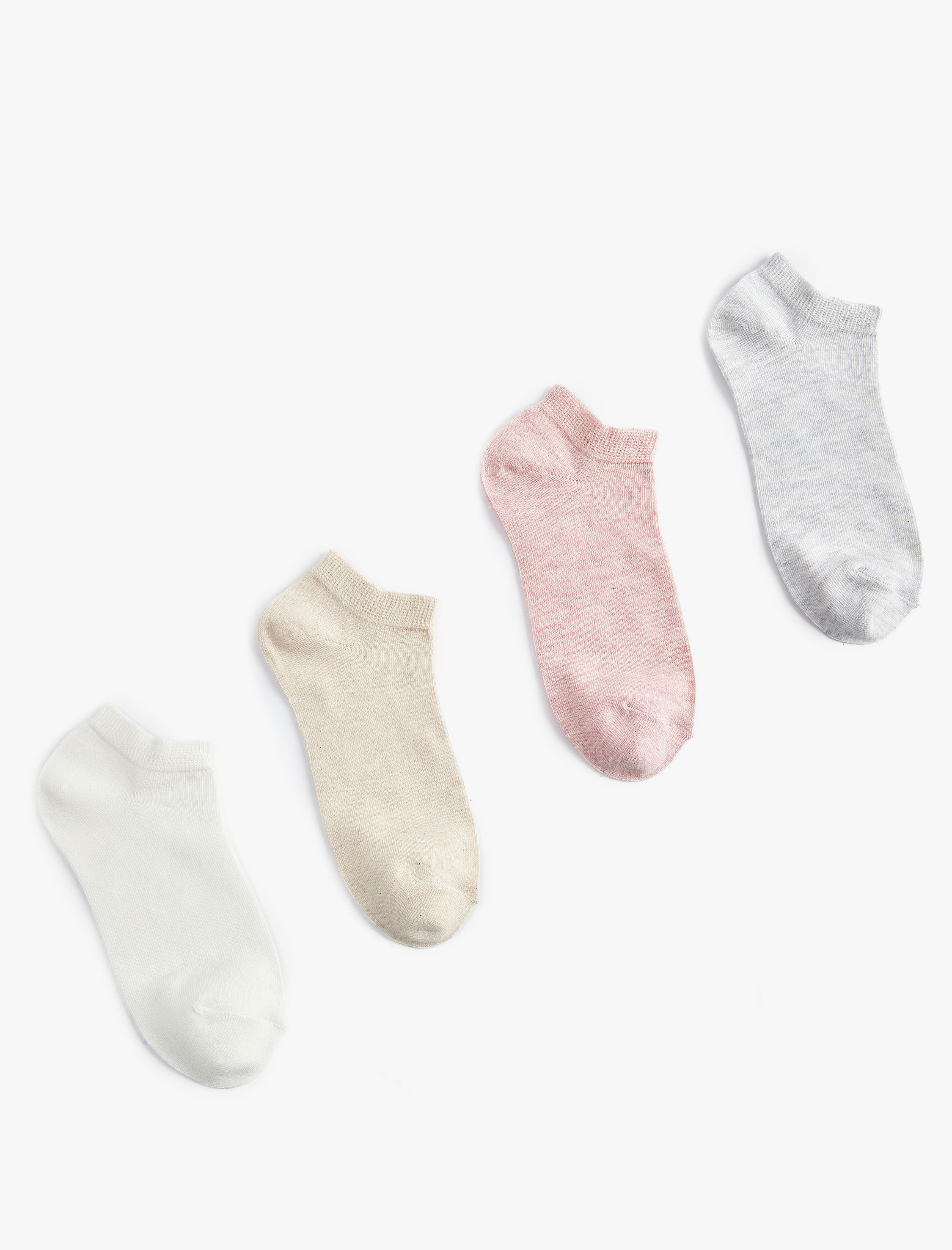  Kadın 4'lü Basic Patik Çorap Seti