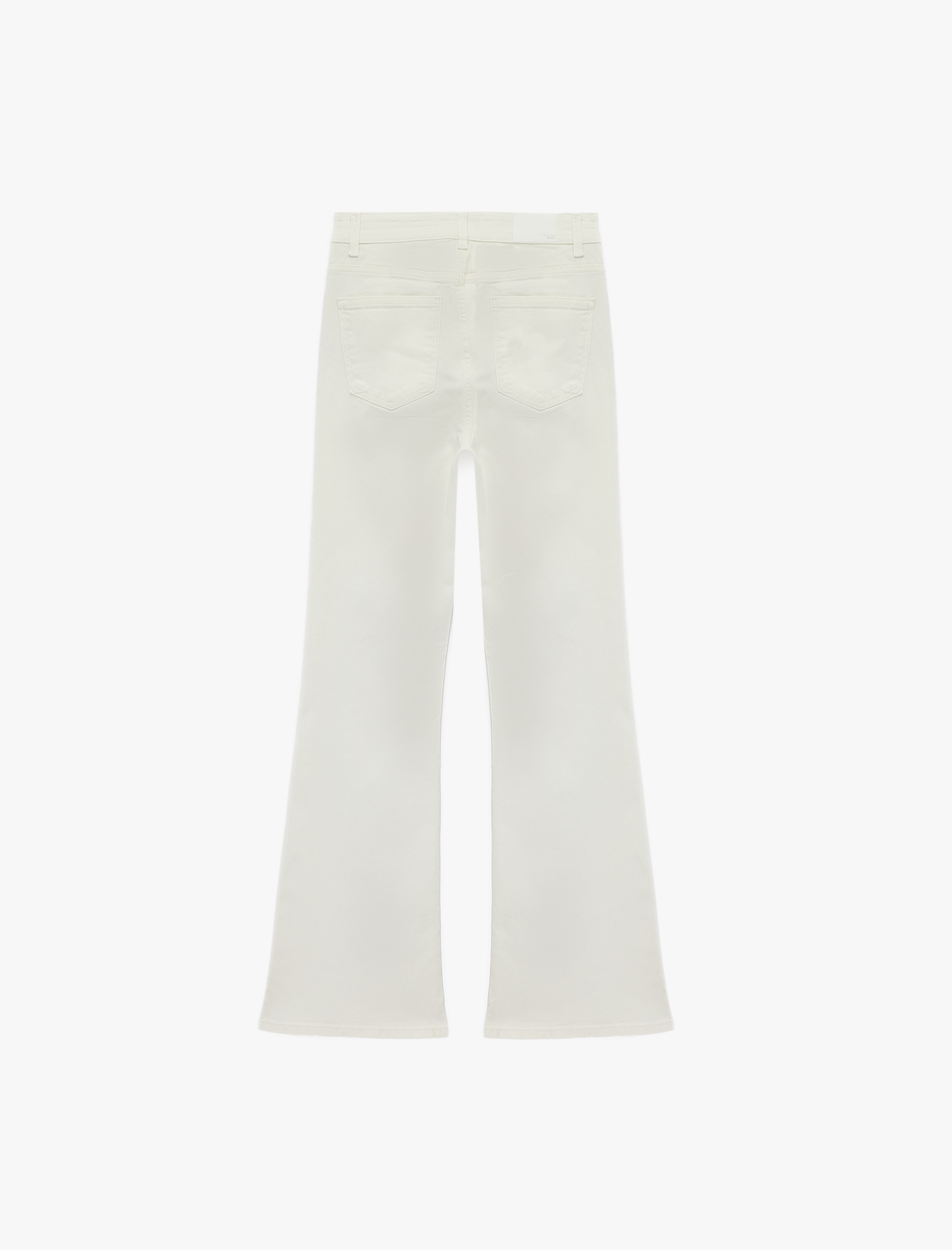   Yüksek Bel İspanyol Paça Düğmeli Jean Pantolon - Flare Jeans