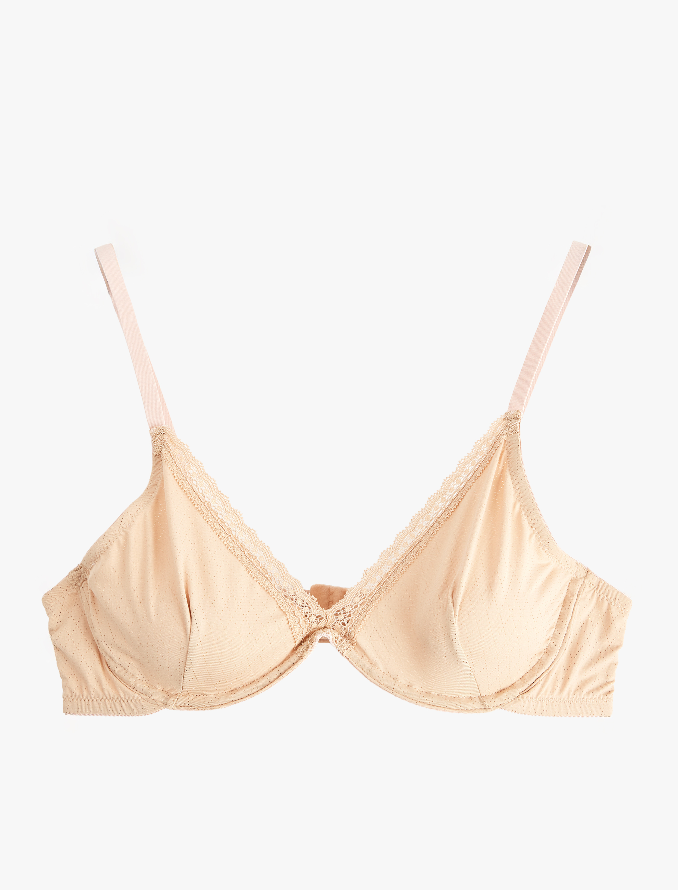   Dantel Detaylı Dolgusuz Balenli Sütyen