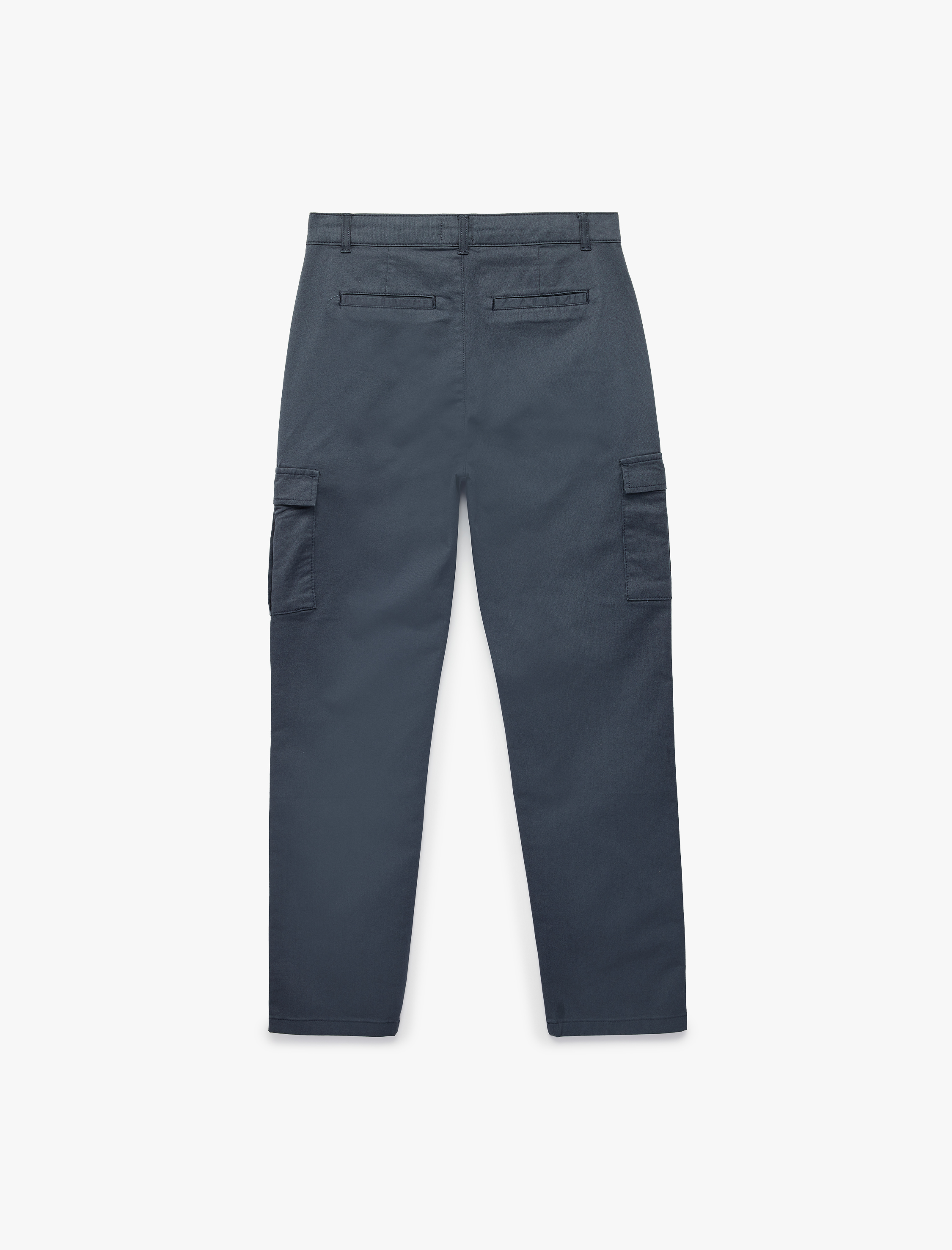  Erkek Çocuk Pamuklu Kapaklı Cep Detaylı Gabardin Kargo Pantolon