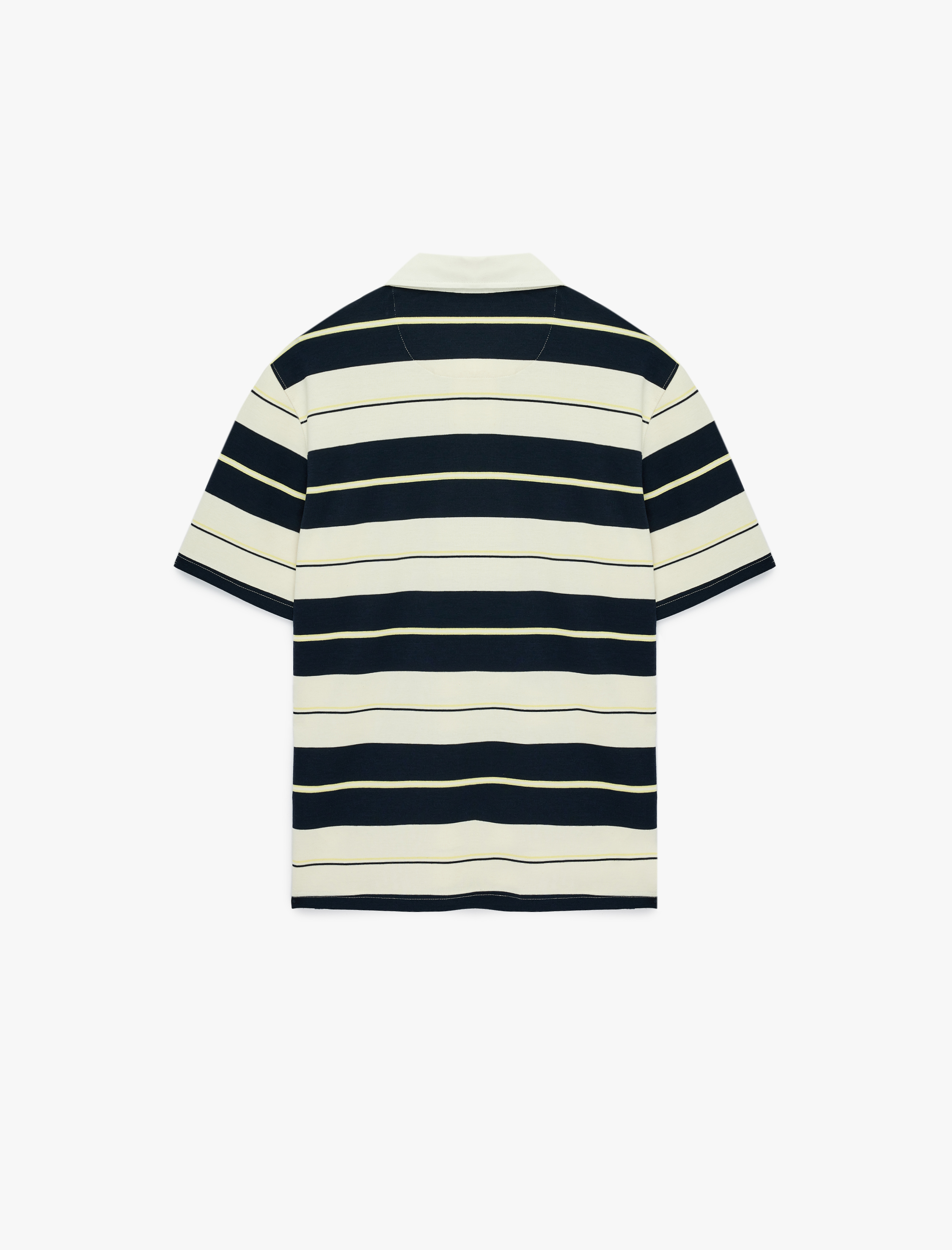  Regular Fit Kısa Kollu Çizgili Polo Yaka Tişört