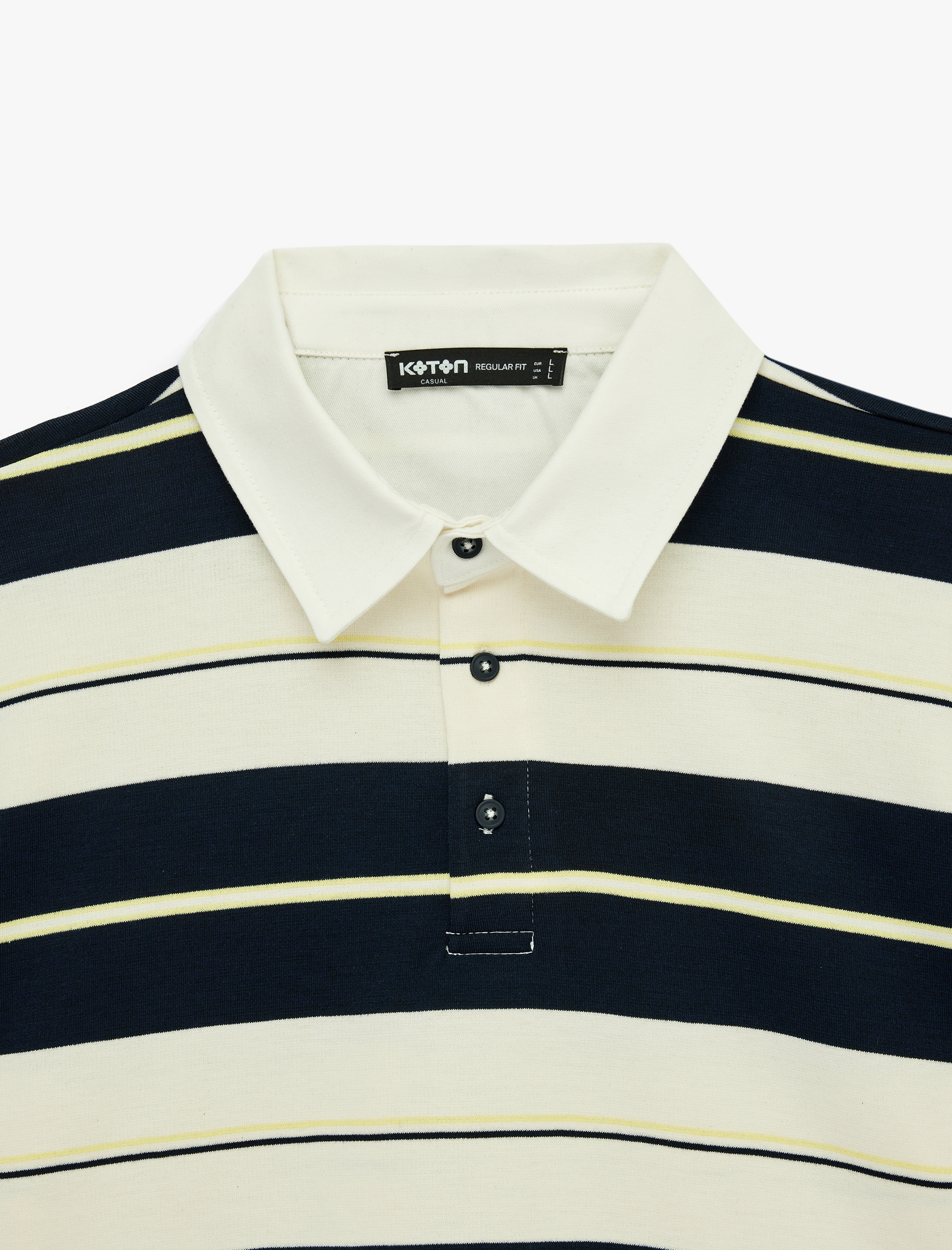   Regular Fit Kısa Kollu Çizgili Polo Yaka Tişört