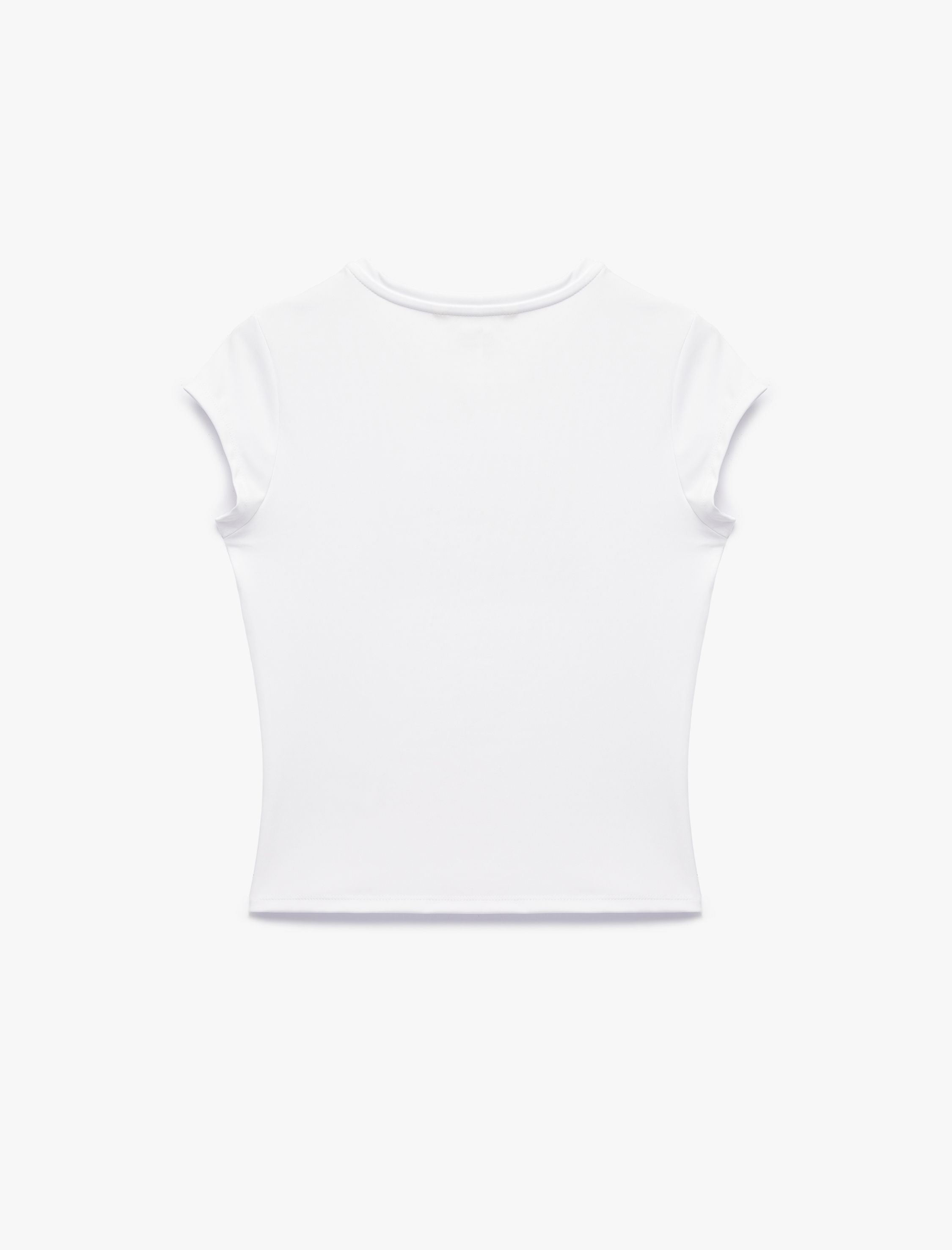   Rahat Kalıp Kısa Kollu Bisiklet Yaka Baskılı Spor Tişört