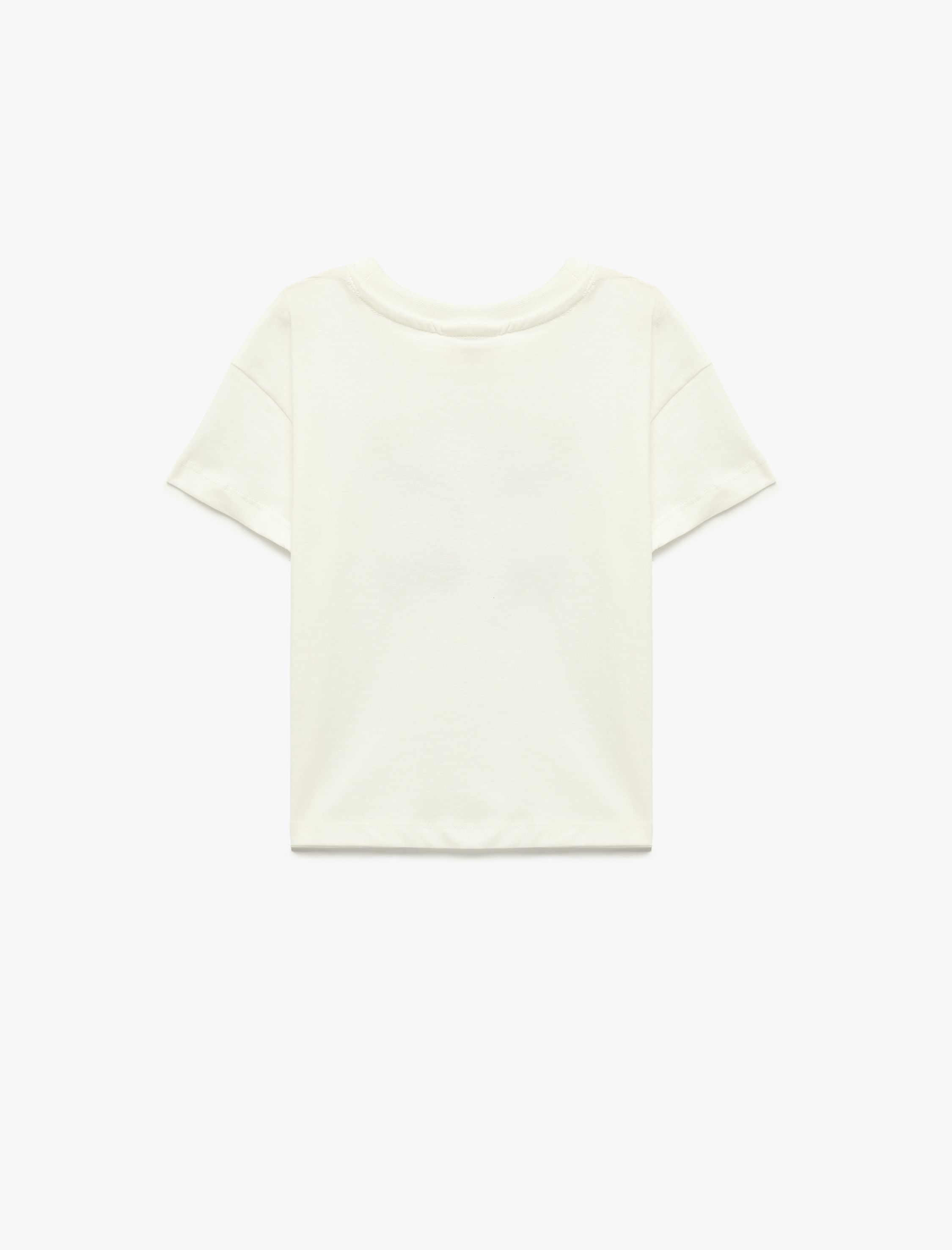  Erkek Bebek Pamuklu Kısa Kollu Bisiklet Yaka Baskılı Tişört