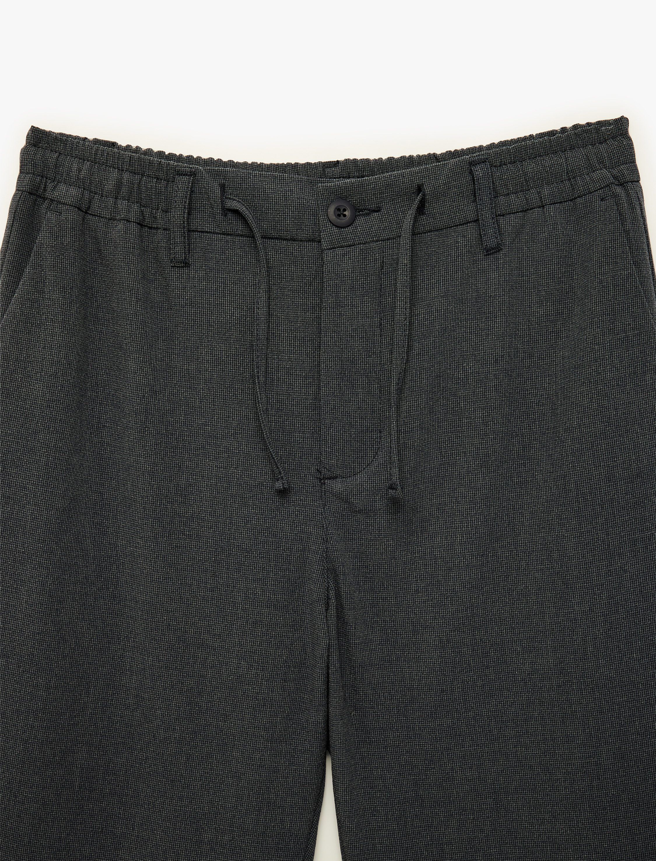   Duble Paça Cepli Viskon Karışımlı Beli Bağcıklı Düğmeli Kumaş Pantolon