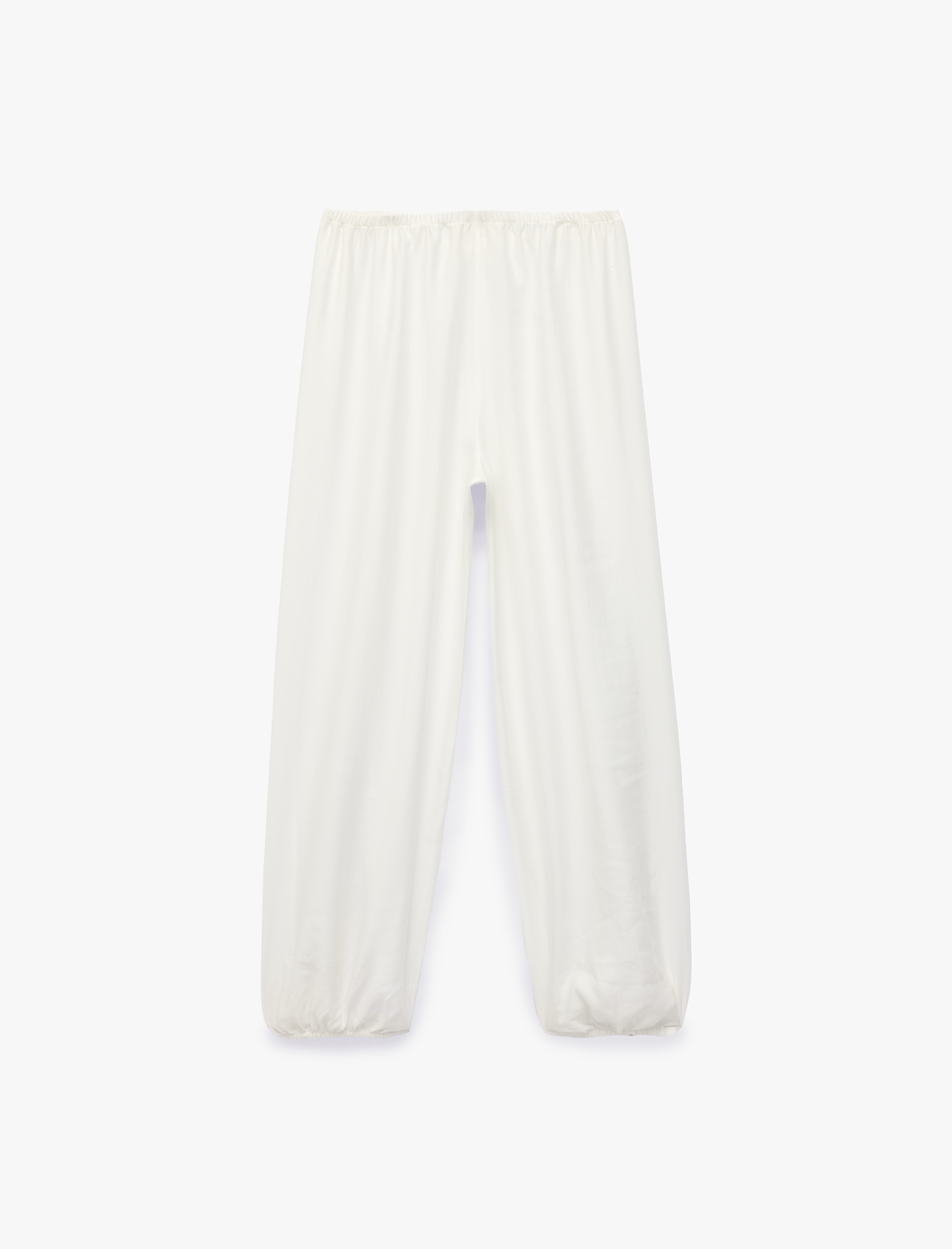   Rahat Kalıp Paçaları Bağlama Detaylı Şalvar Pantolon