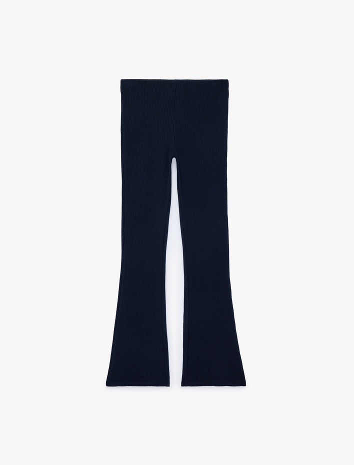  Beli Lastikli Kaşkorse İspanyol Paça Tayt Pantolon