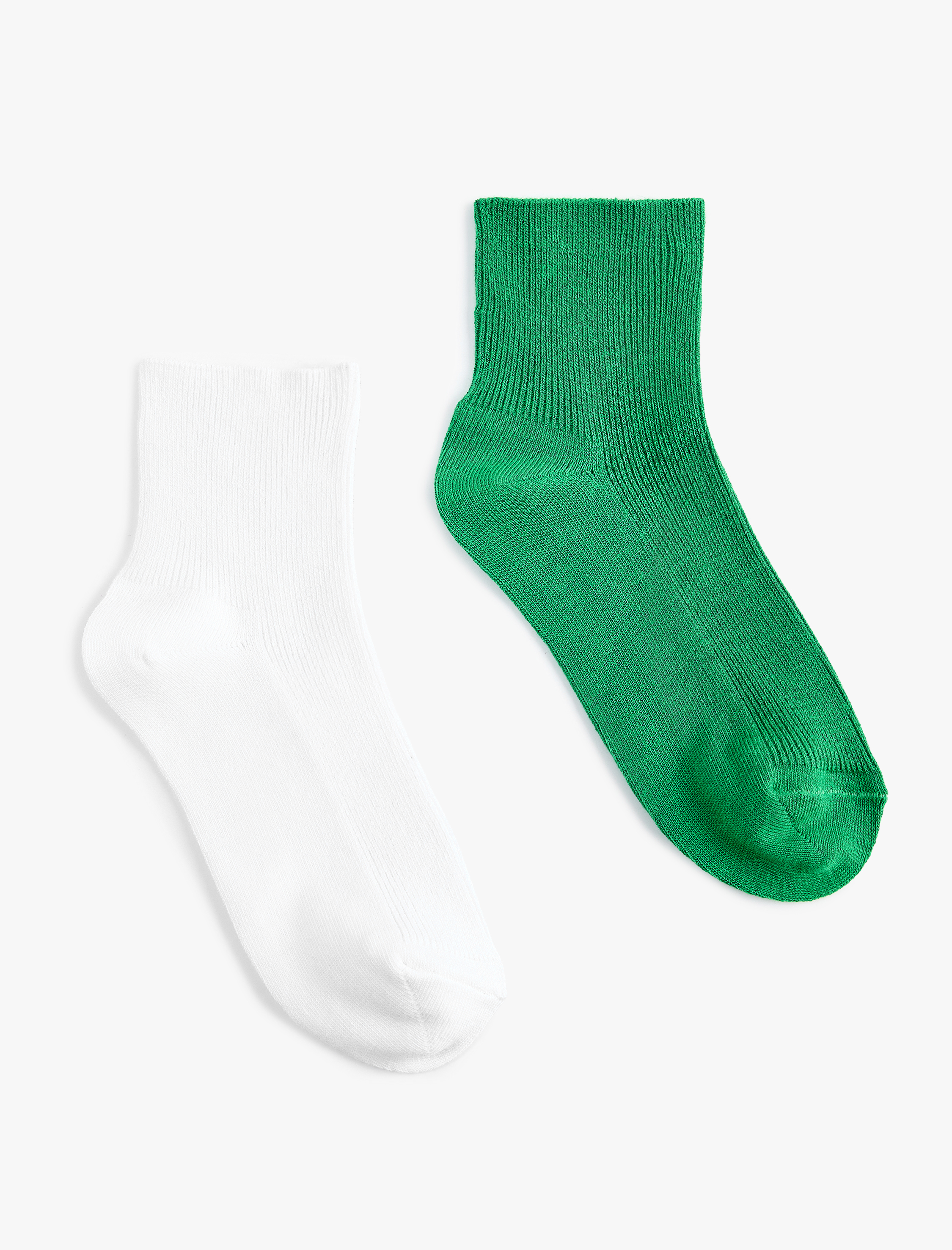  Kadın 2'li Pamuklu Soket Çorap Seti