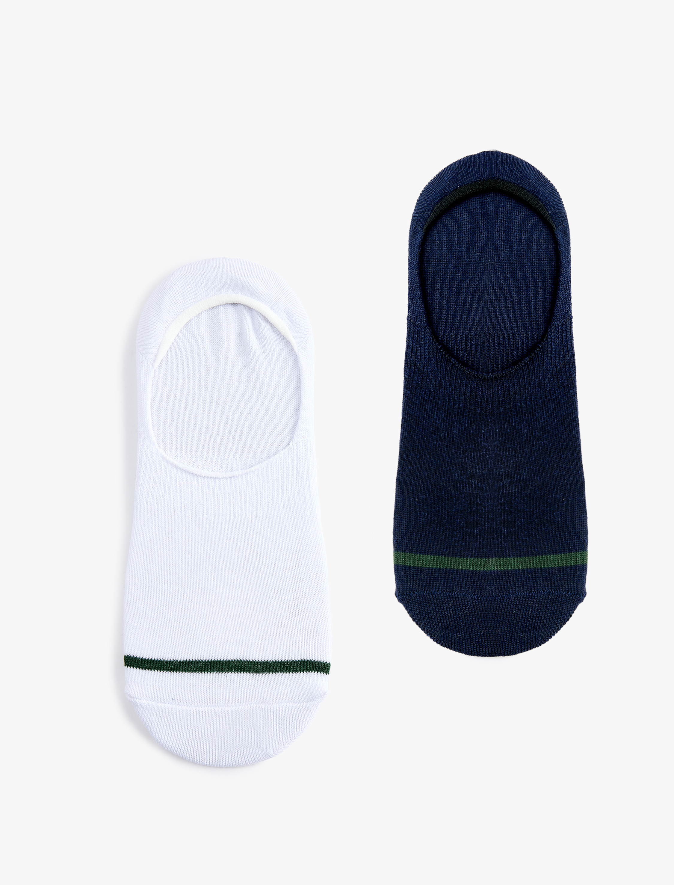  Erkek Çizgi Detaylı 2'li Spor Çorap Seti