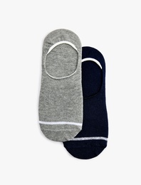 Çizgi Detaylı 2'li Spor Çorap Seti