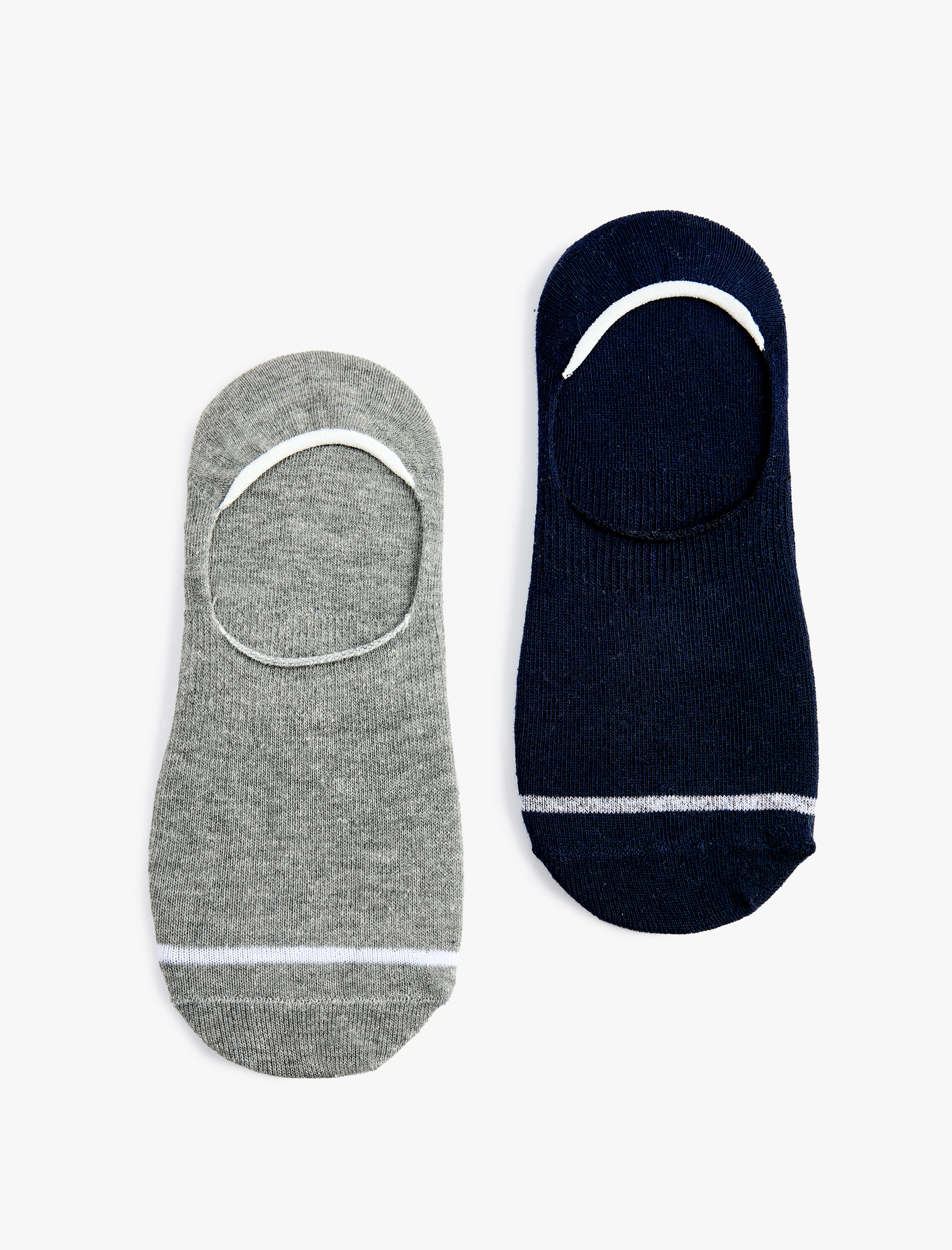  Erkek Çizgi Detaylı 2'li Spor Çorap Seti