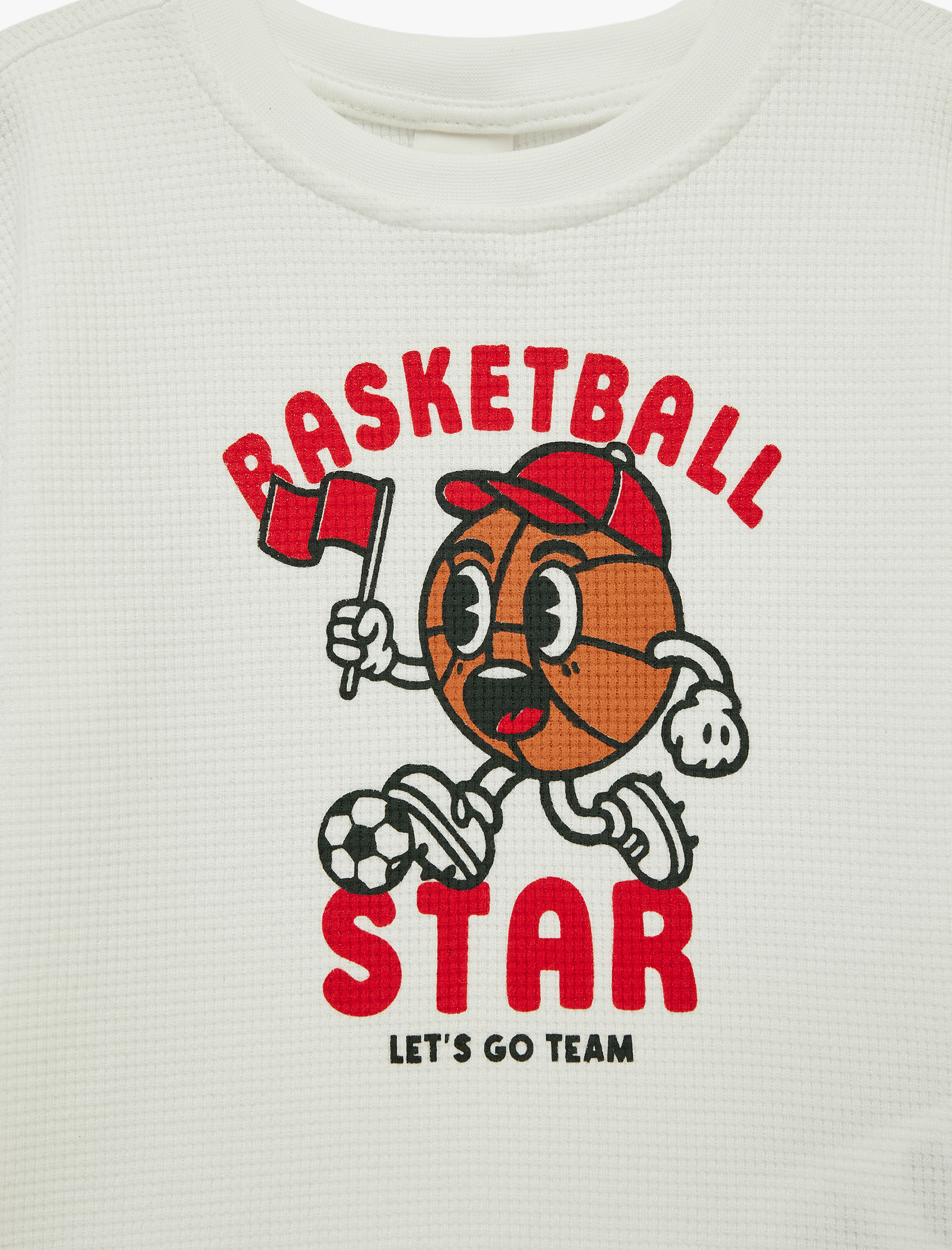  Erkek Bebek Pamuklu Kısa Kollu Bisiklet Yaka Baskılı Oversize Tişört