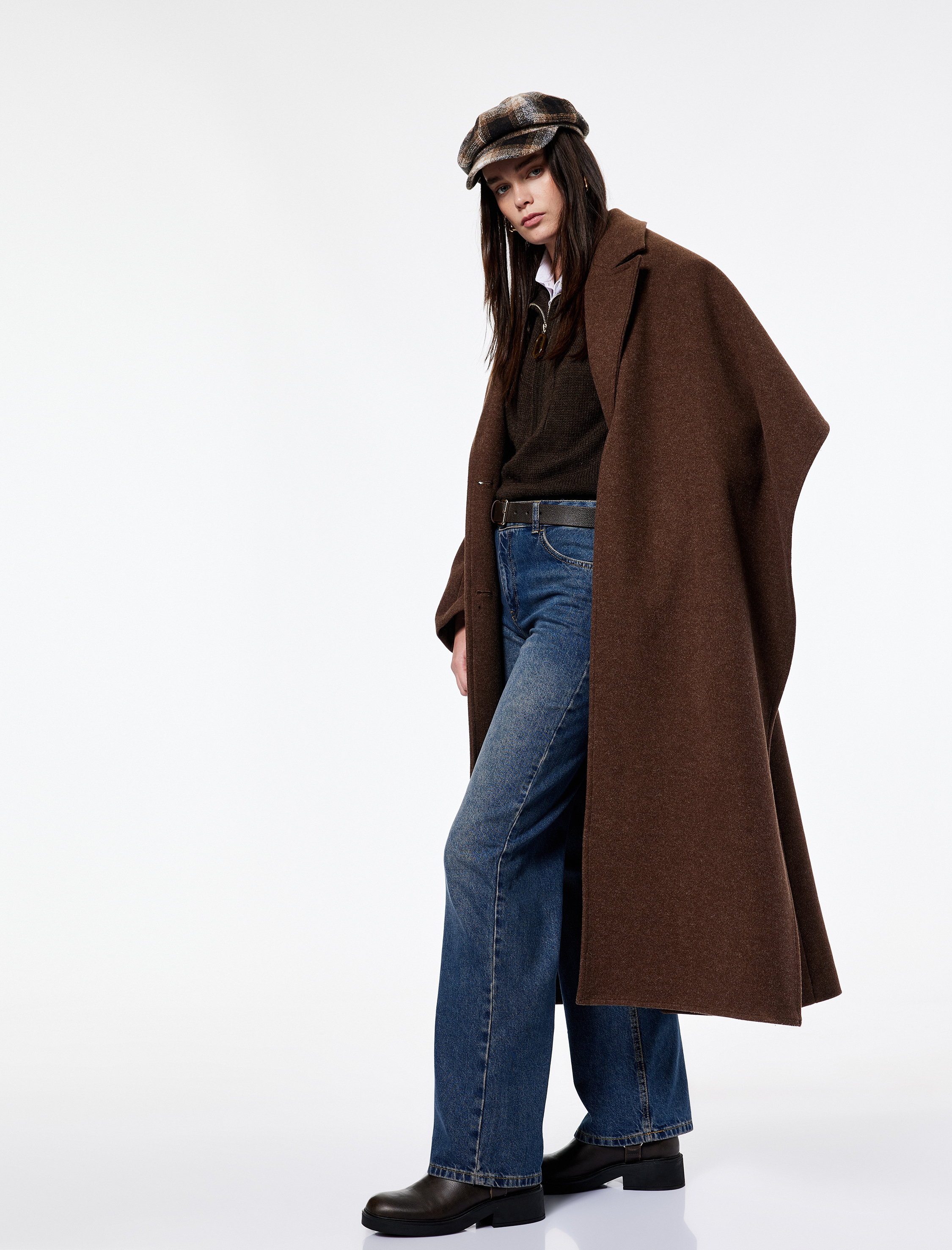   Pamuklu Düz Kesim Düz Paça Jean Pantolon - Straight Jeans