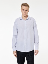 Regular Fit Klasik Yaka Pamuklu Uzun Kollu Gömlek