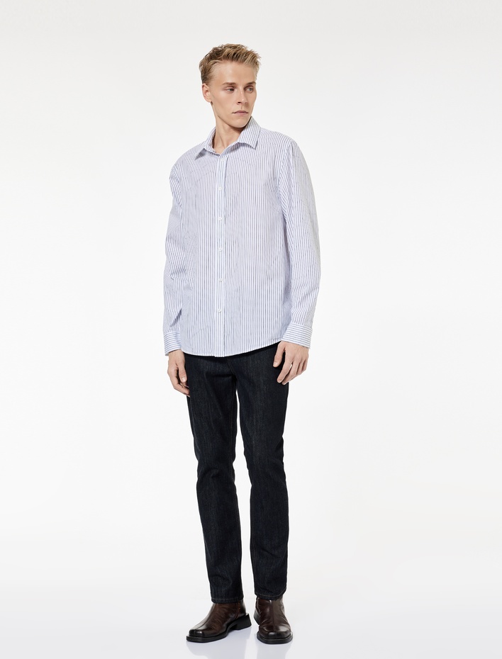  Regular Fit Klasik Yaka Pamuklu Uzun Kollu Gömlek