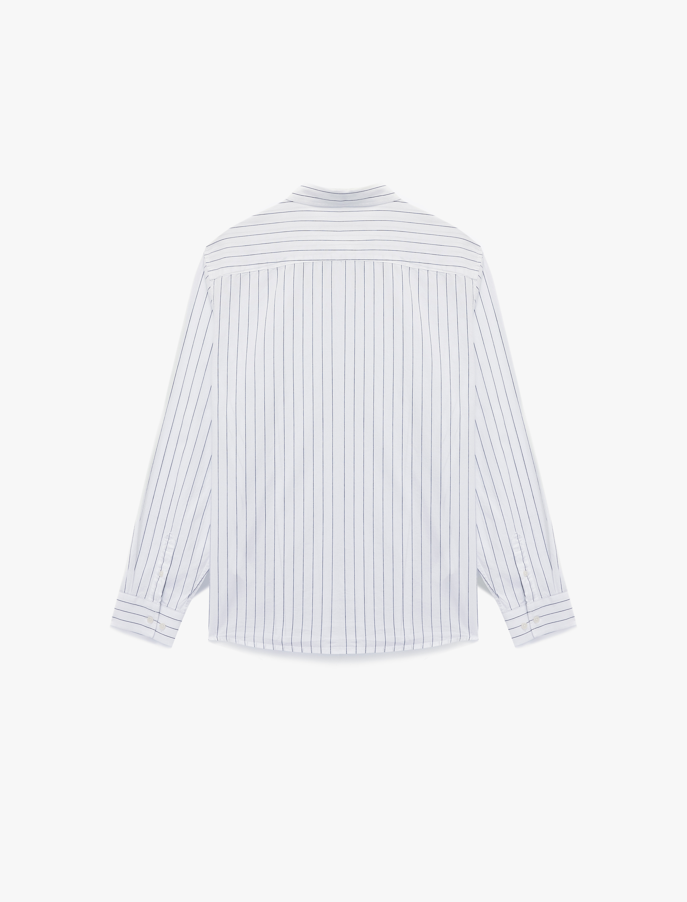   Regular Fit Uzun Kollu Düğmeli Klasik Yaka Pamuklu Gömlek