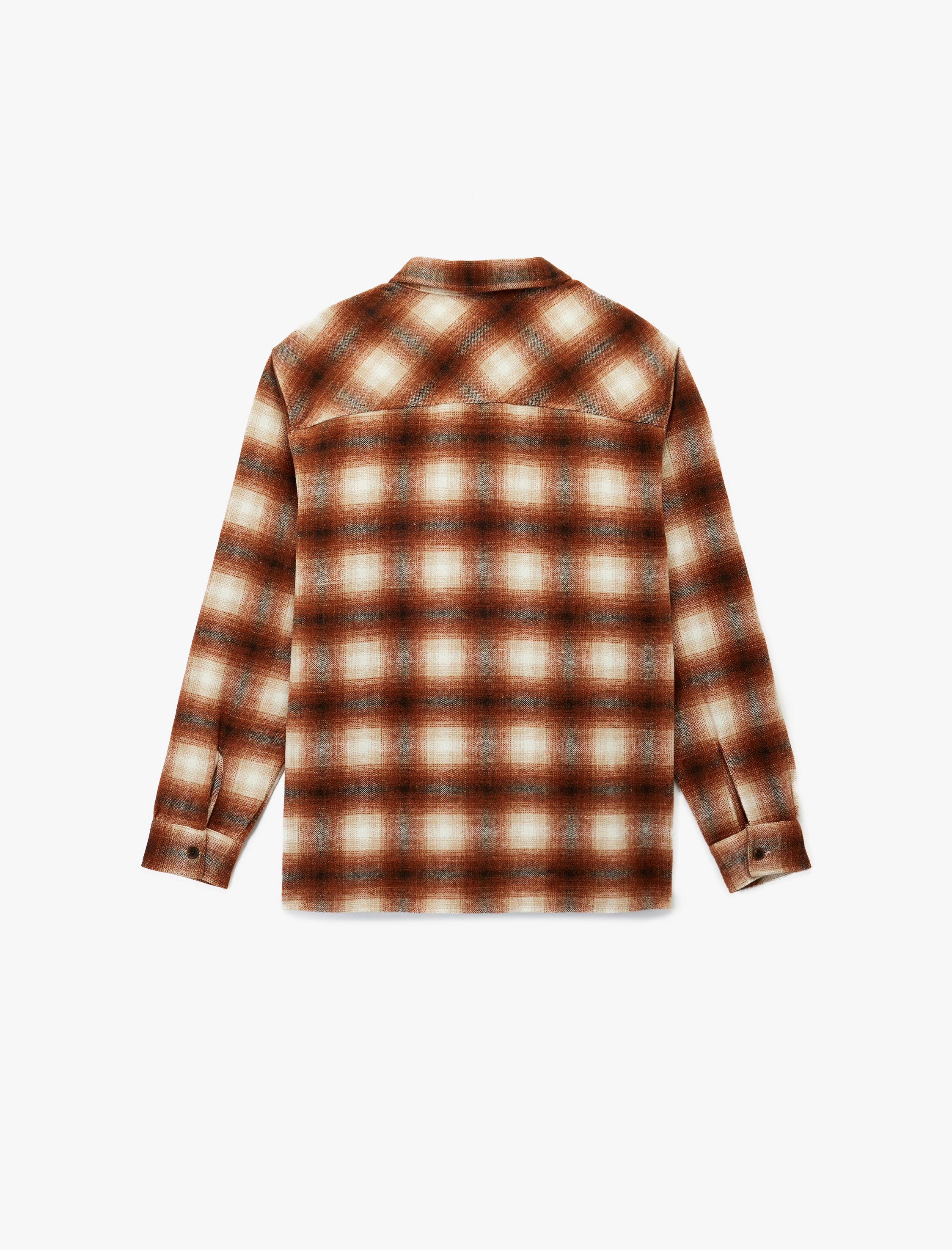   Regular Fit Cep Detaylı Uzun Kollu Klasik Yaka Oduncu Gömleği