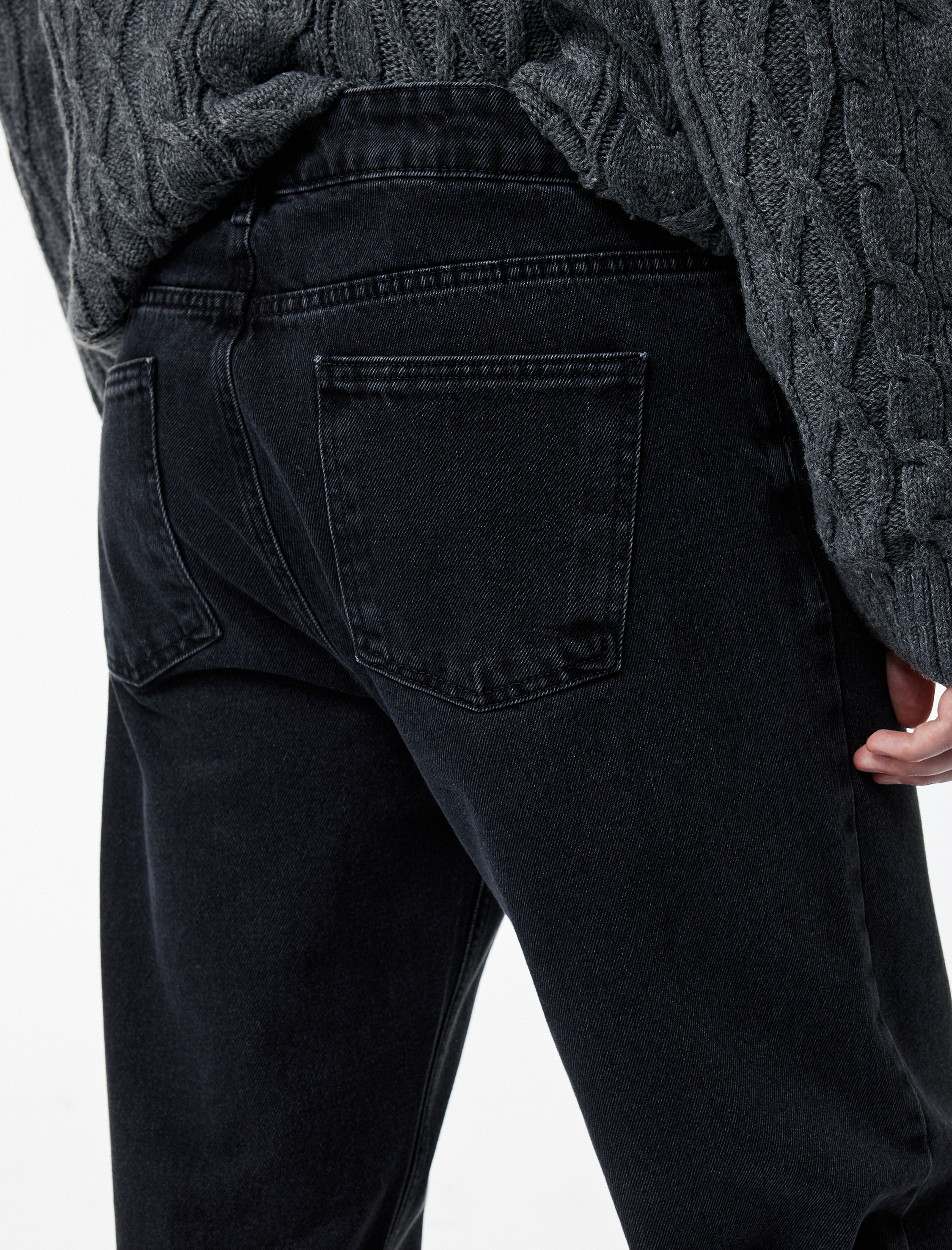   Pamuklu Cepli Bol Kalıp Baggy Jean Pantolon