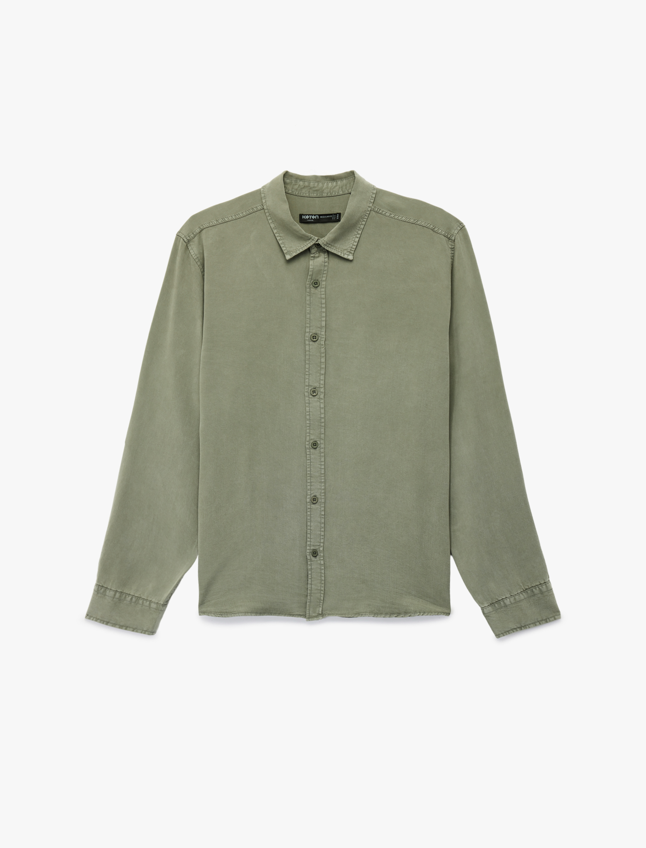   Regular Fit Uzun Kollu Düğmeli Klasik Yaka Gömlek