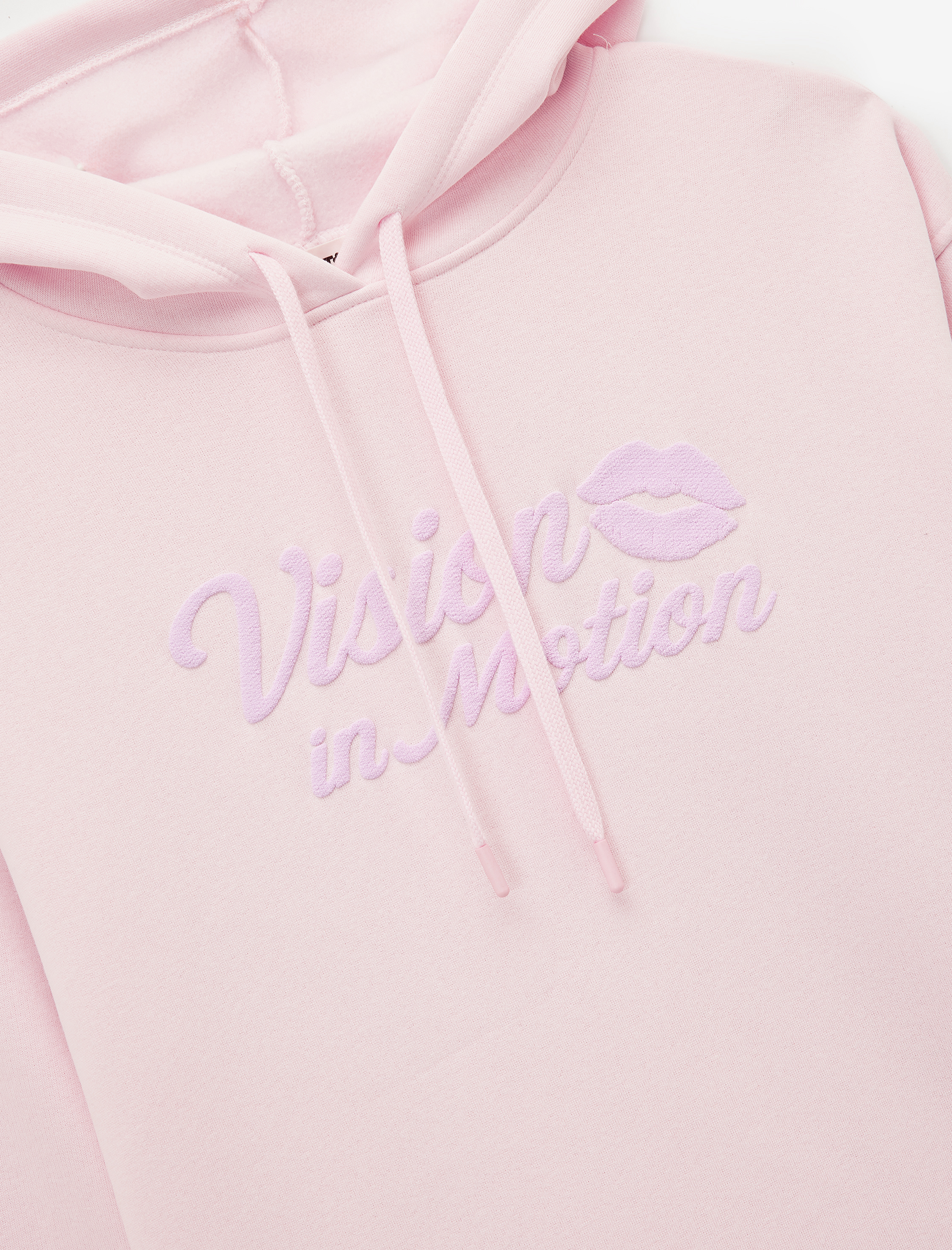   Şardonlu Uzun Kollu Kapüşonlu Baskılı Oversize Sweatshirt