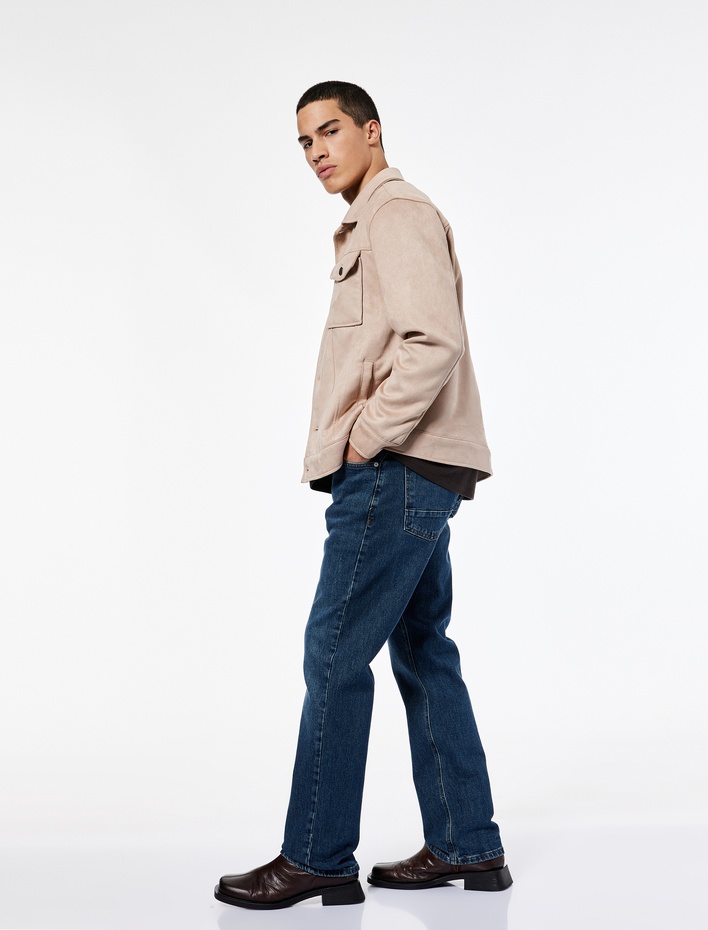  Pamuklu Normal Bel Straight Fit Jean Pantolon - Mark Jean