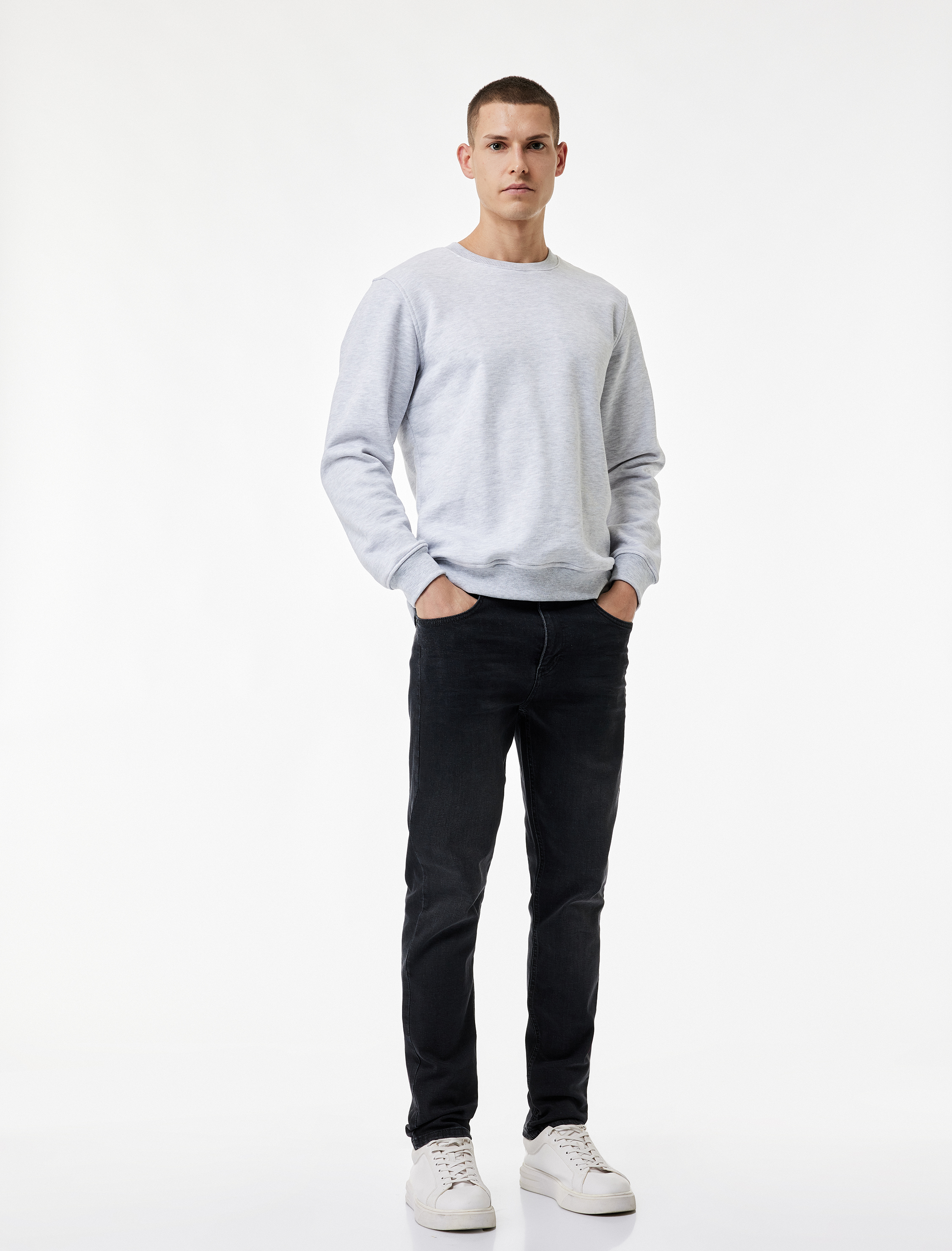   Pamuklu Cepli Normal Bel Slim Fit Jean Pantolon - Brad Jean