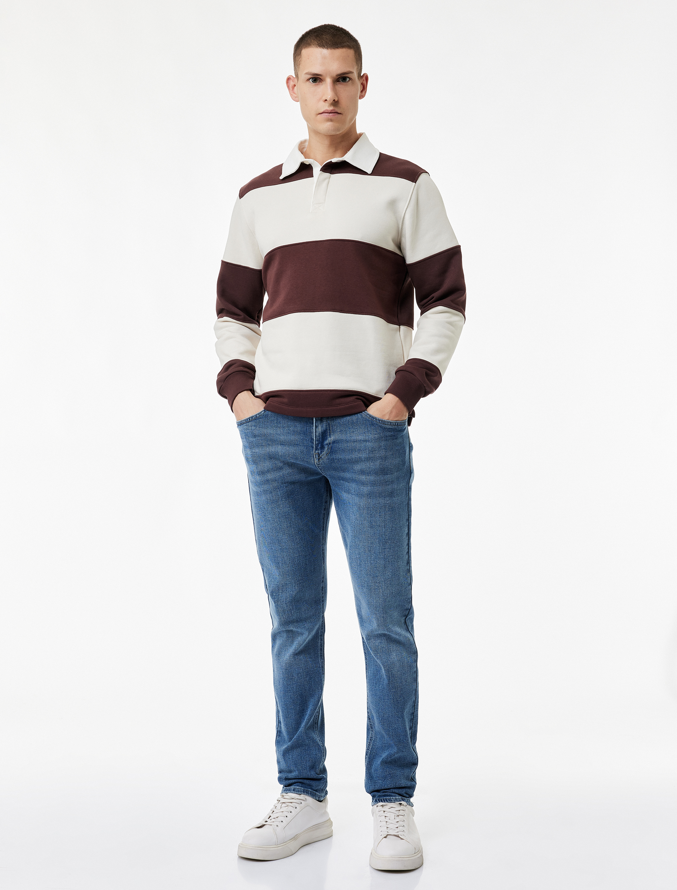   Pamuklu Normal Bel Slim Fit Jean Pantolon - Brad Jean