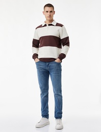 Pamuklu Normal Bel Slim Fit Jean Pantolon - Brad Jean