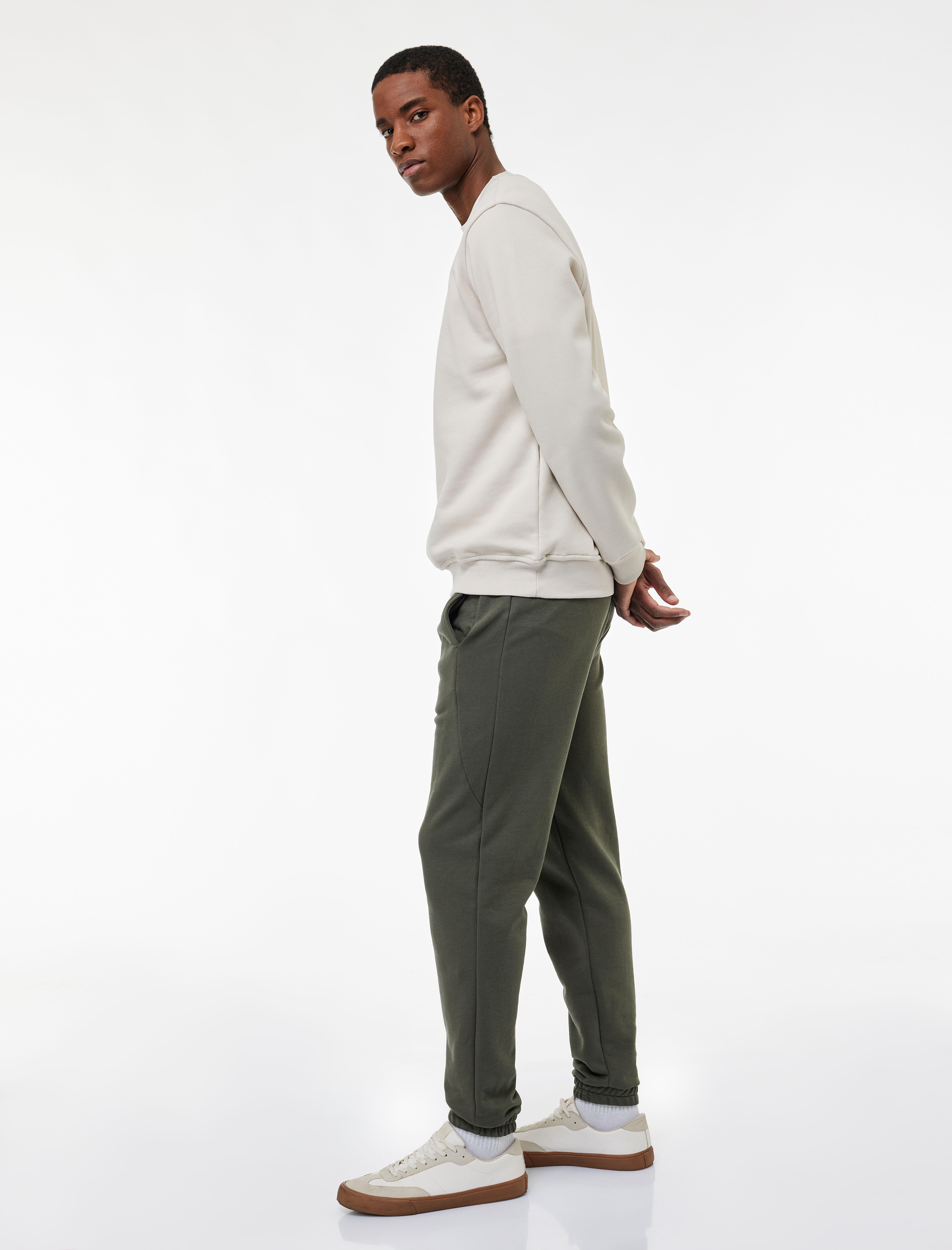   Pamuklu Cep Detaylı Beli Bağcıklı Jogger Eşofman Altı