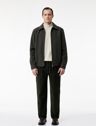 Pamuklu Cepli Bol Kalıp Beli Bağcıklı Kışlık Fitilli Kadife Pantolon