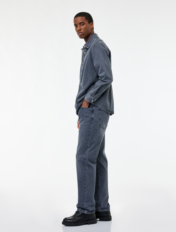  Normal Bel Vintage Straight Fit Jean Pantolon