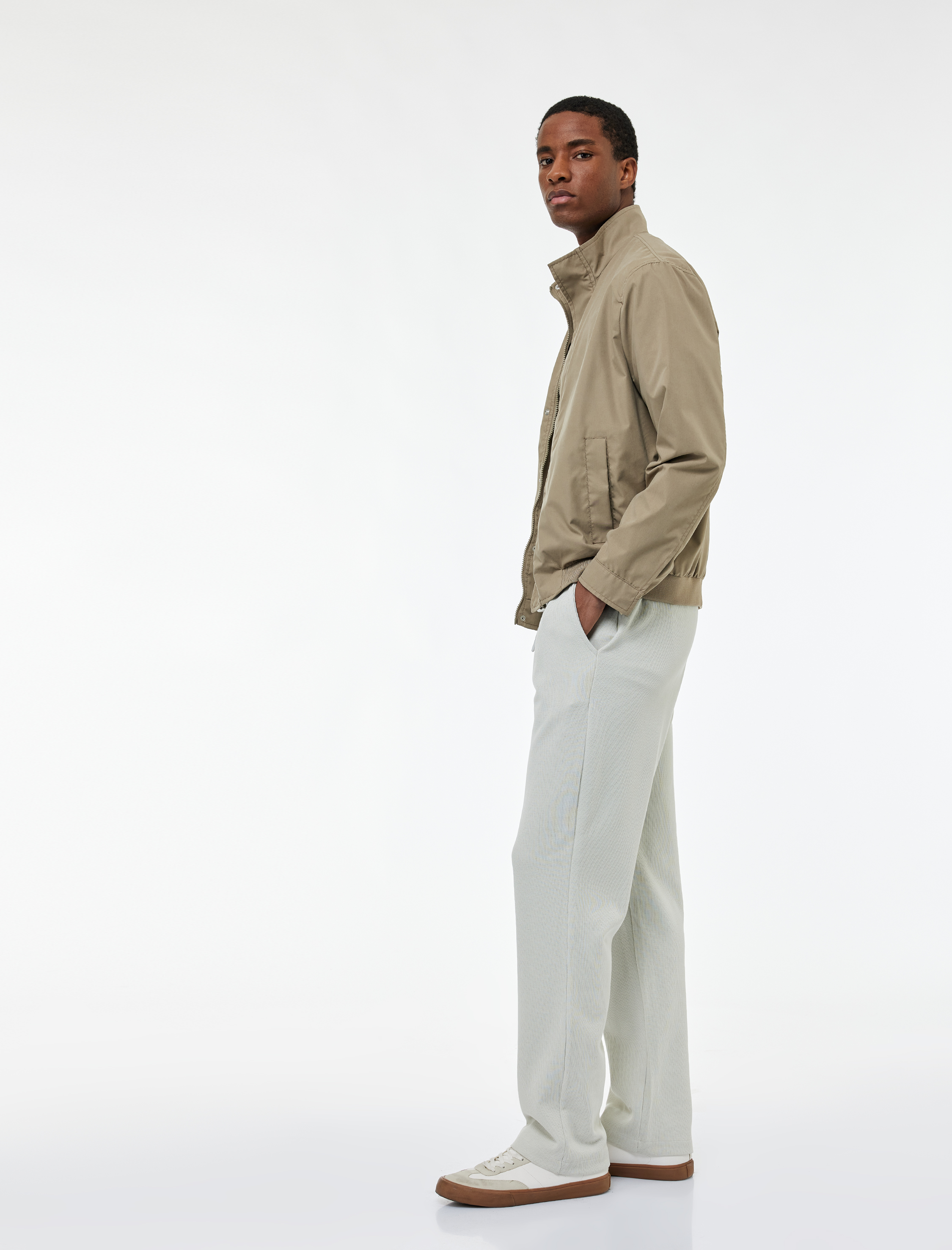   Pamuklu Regular Fit Cepli Beli Bağcıklı Eşofman Altı